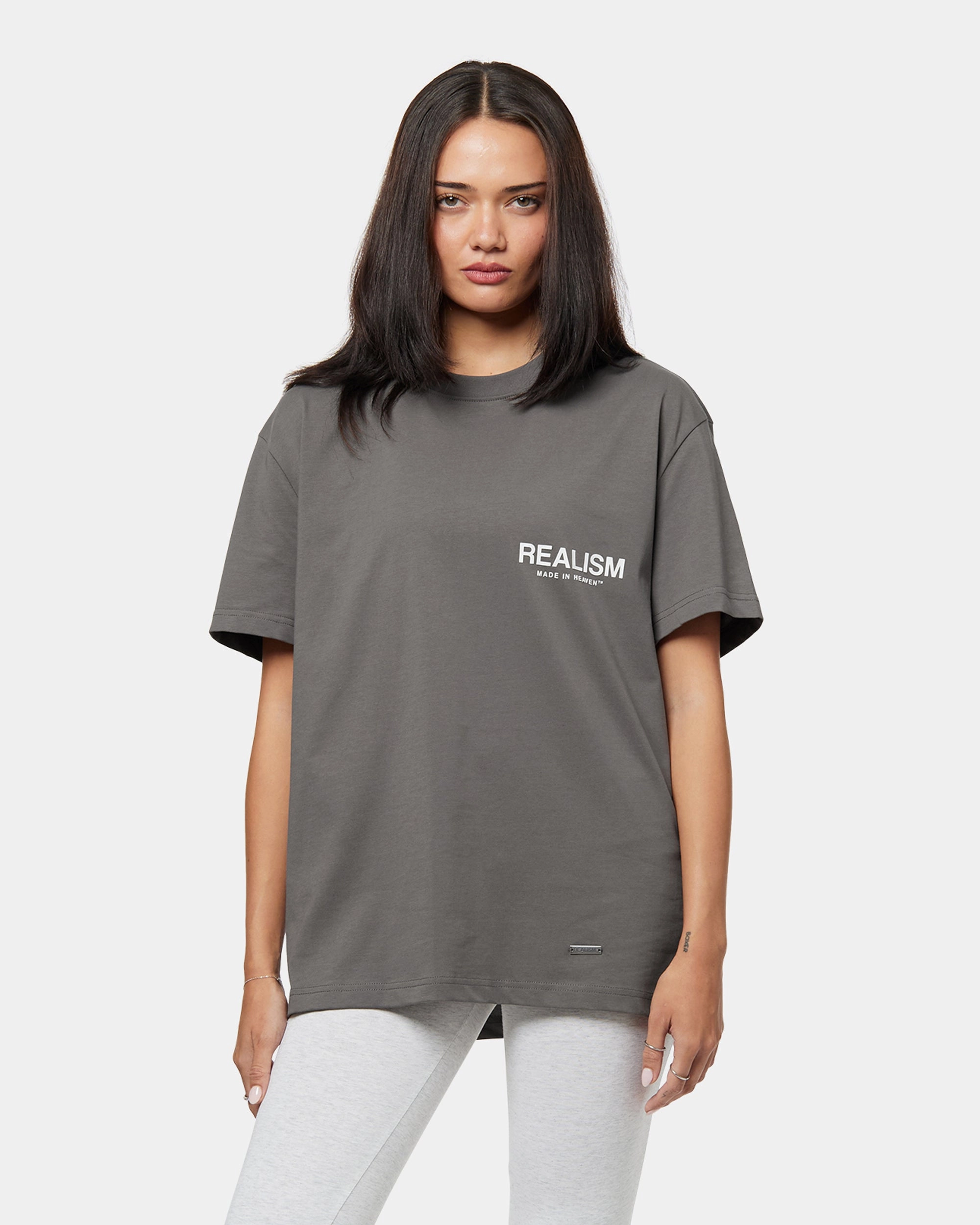 SSS REALISM HEAVEN LOGO TEE COOL GREY