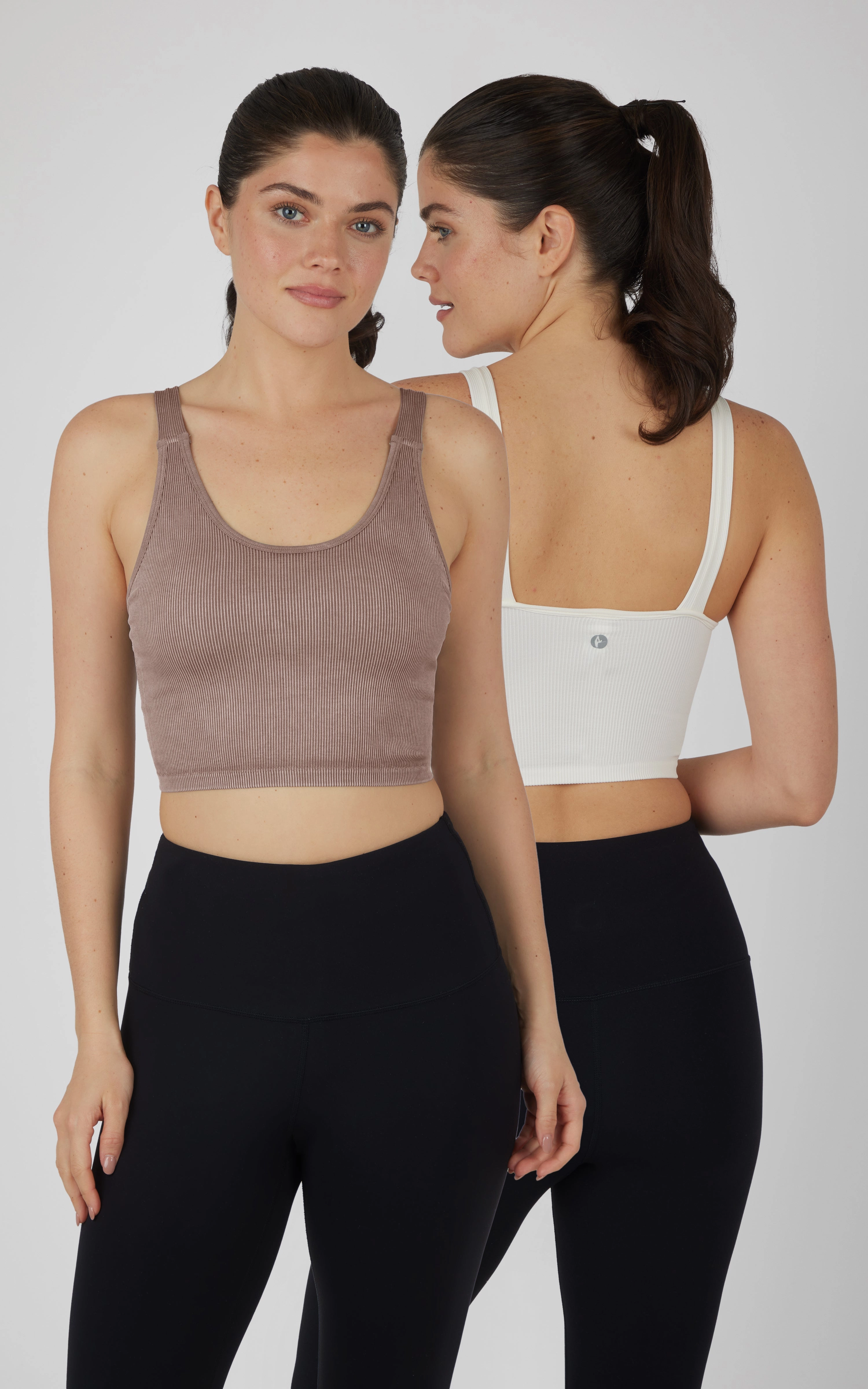 Stonewash 2 PK Scoop Neck Bralette Tank