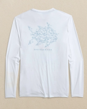 Swarming Sharks Long Sleeve Performance T-Shirt