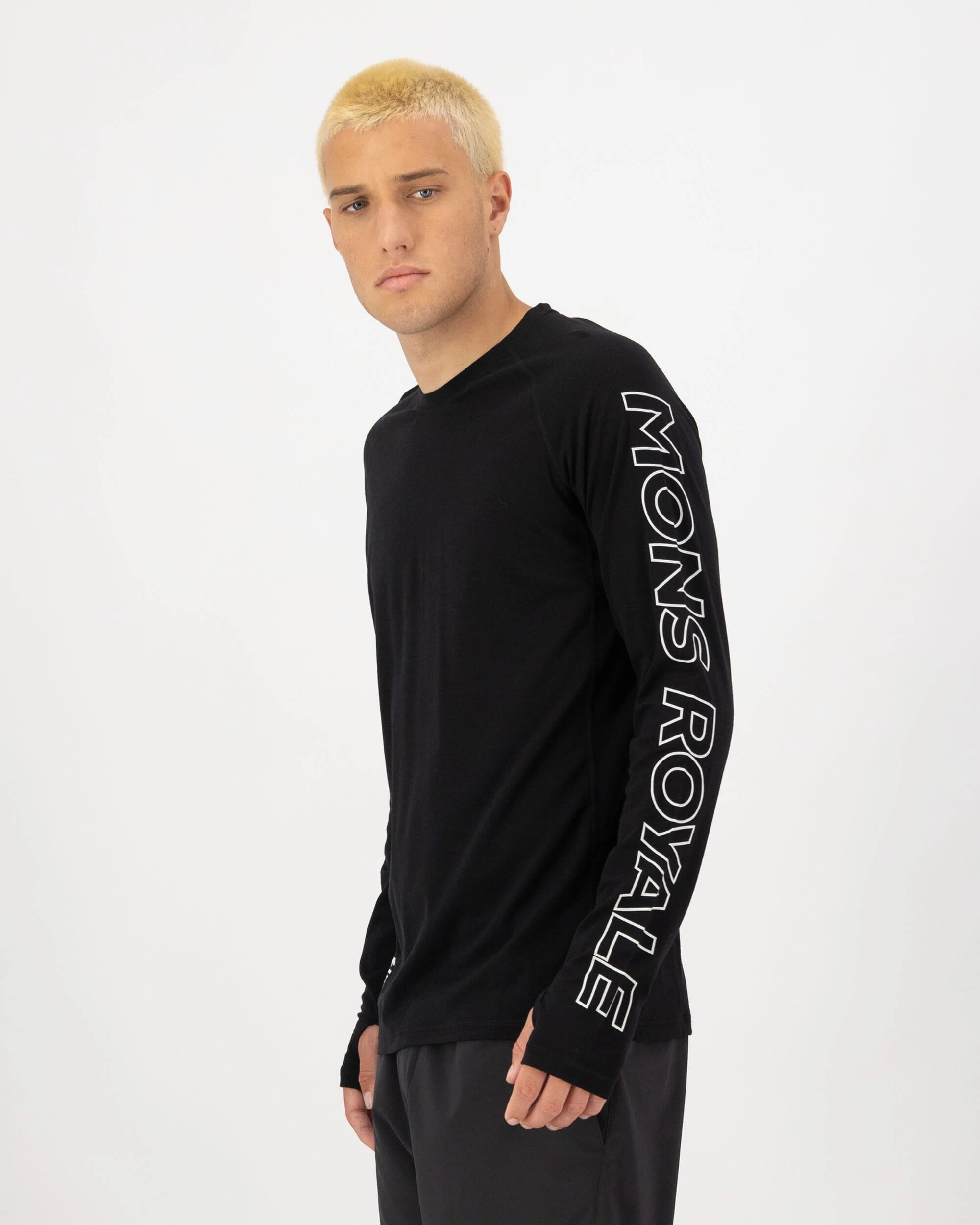 Temple Merino Long Sleeve - Black