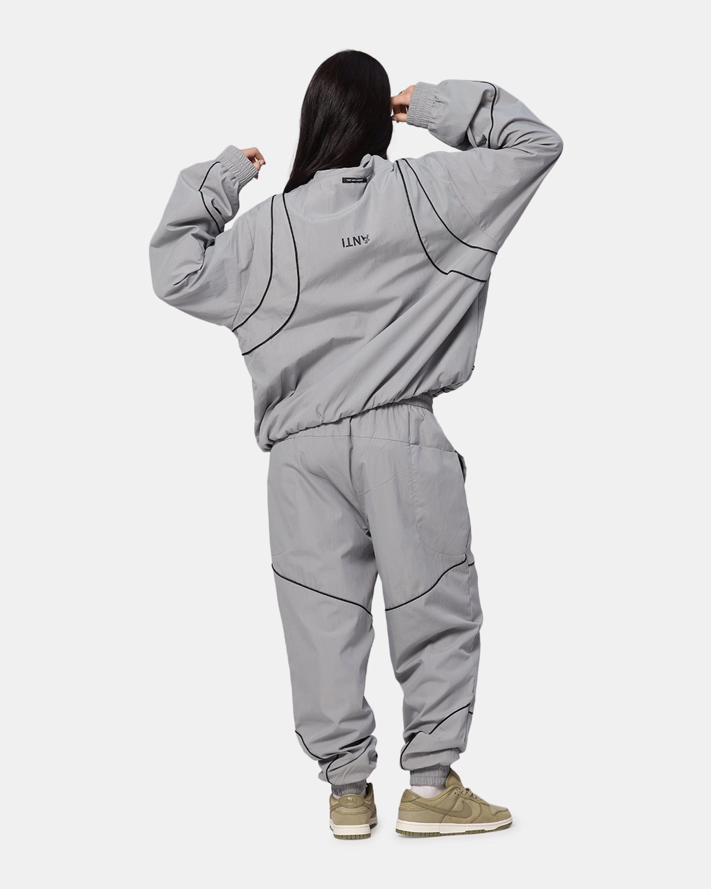 The Anti Order Stereo Nylon Track Jacket Grey