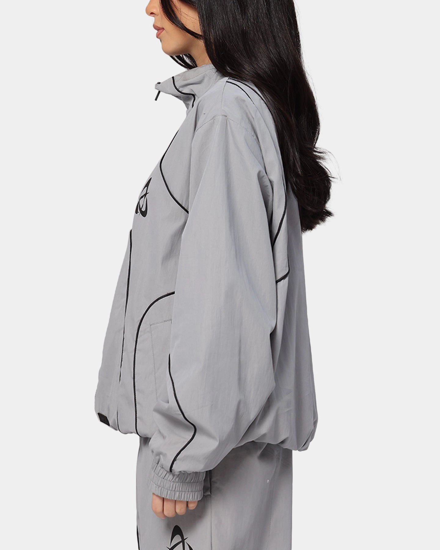The Anti Order Stereo Nylon Track Jacket Grey