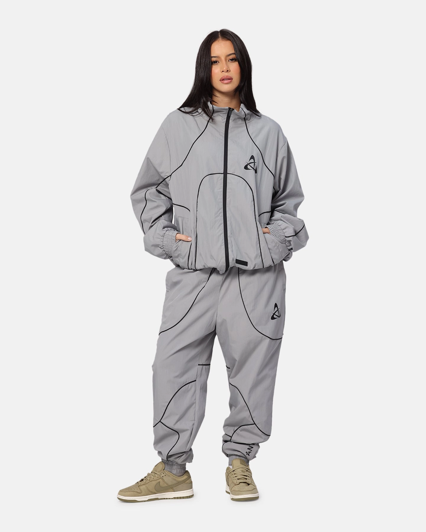 The Anti Order Stereo Nylon Track Jacket Grey