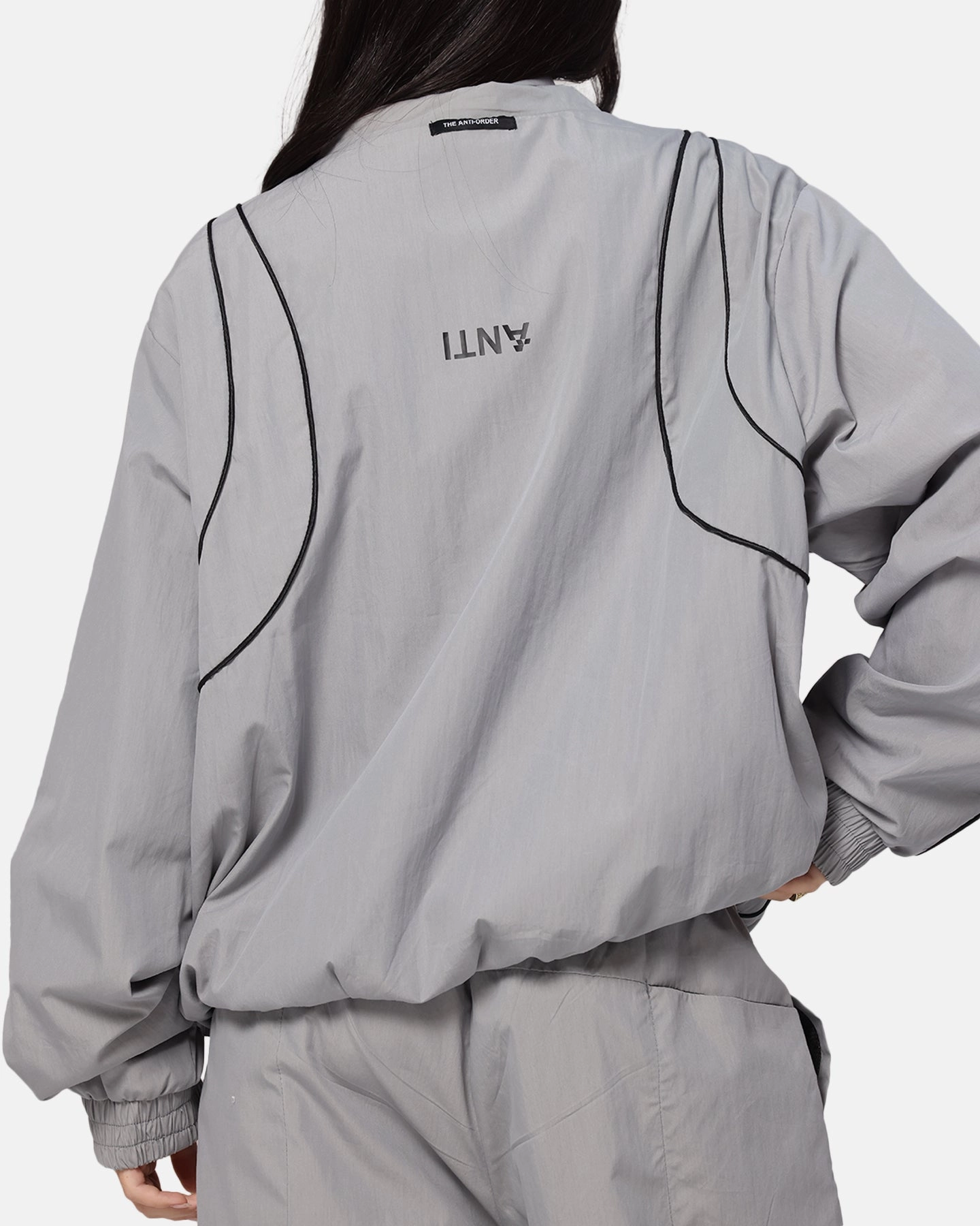 The Anti Order Stereo Nylon Track Jacket Grey