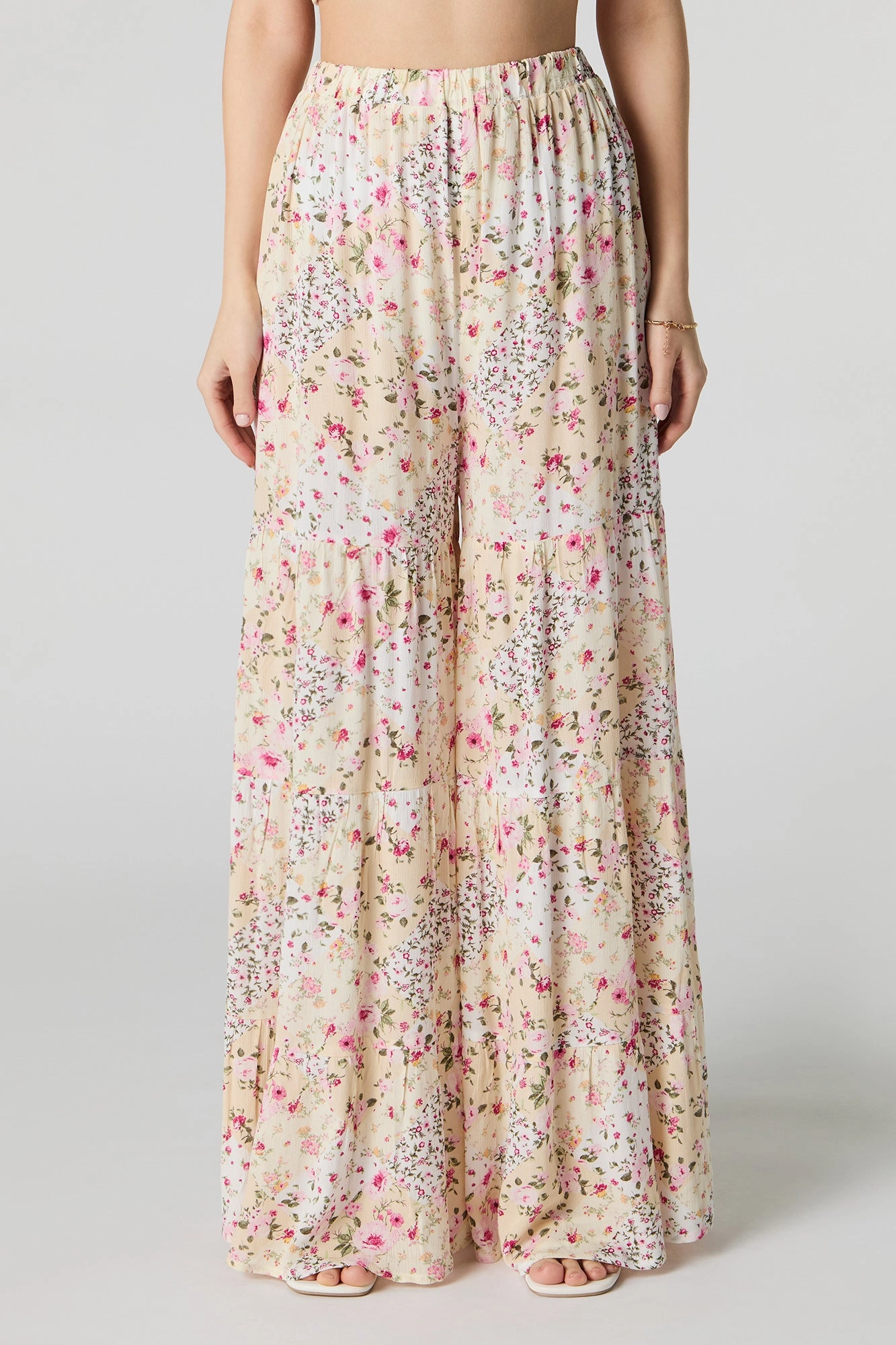 Tiered Wide Leg Pant