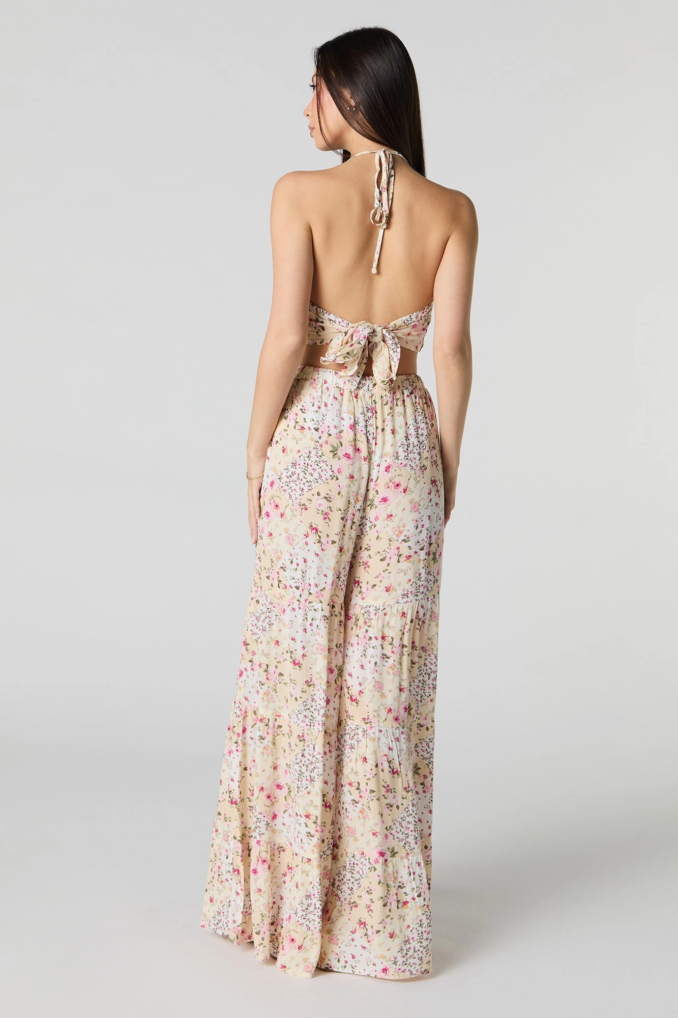Tiered Wide Leg Pant