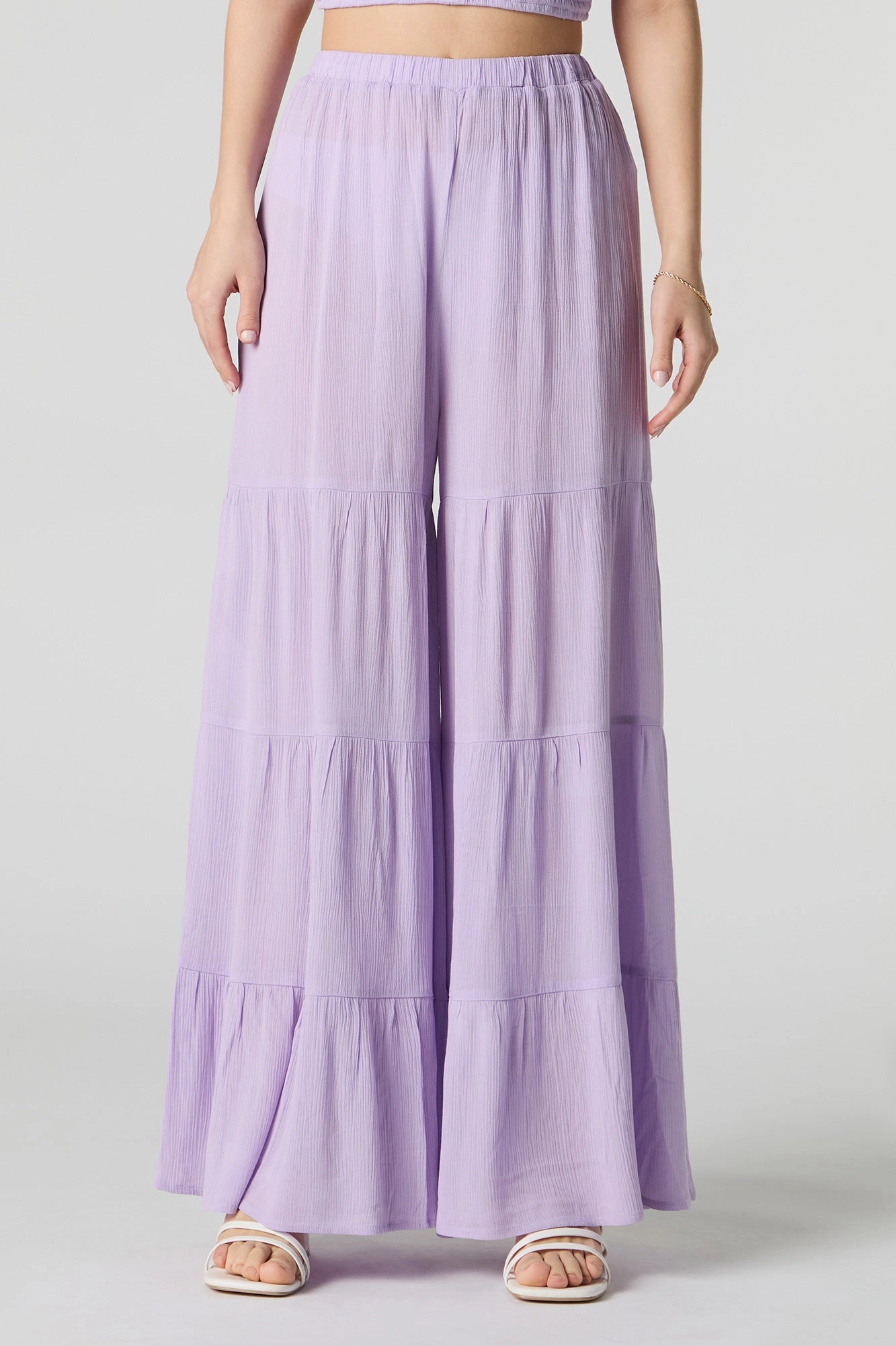 Tiered Wide Leg Pant