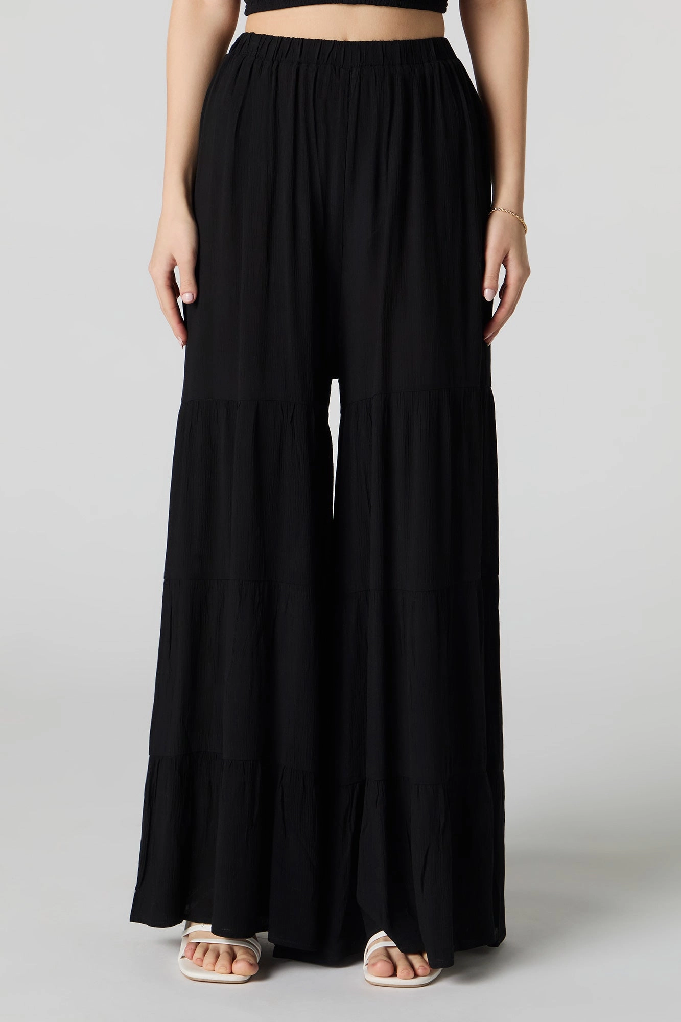 Tiered Wide Leg Pant