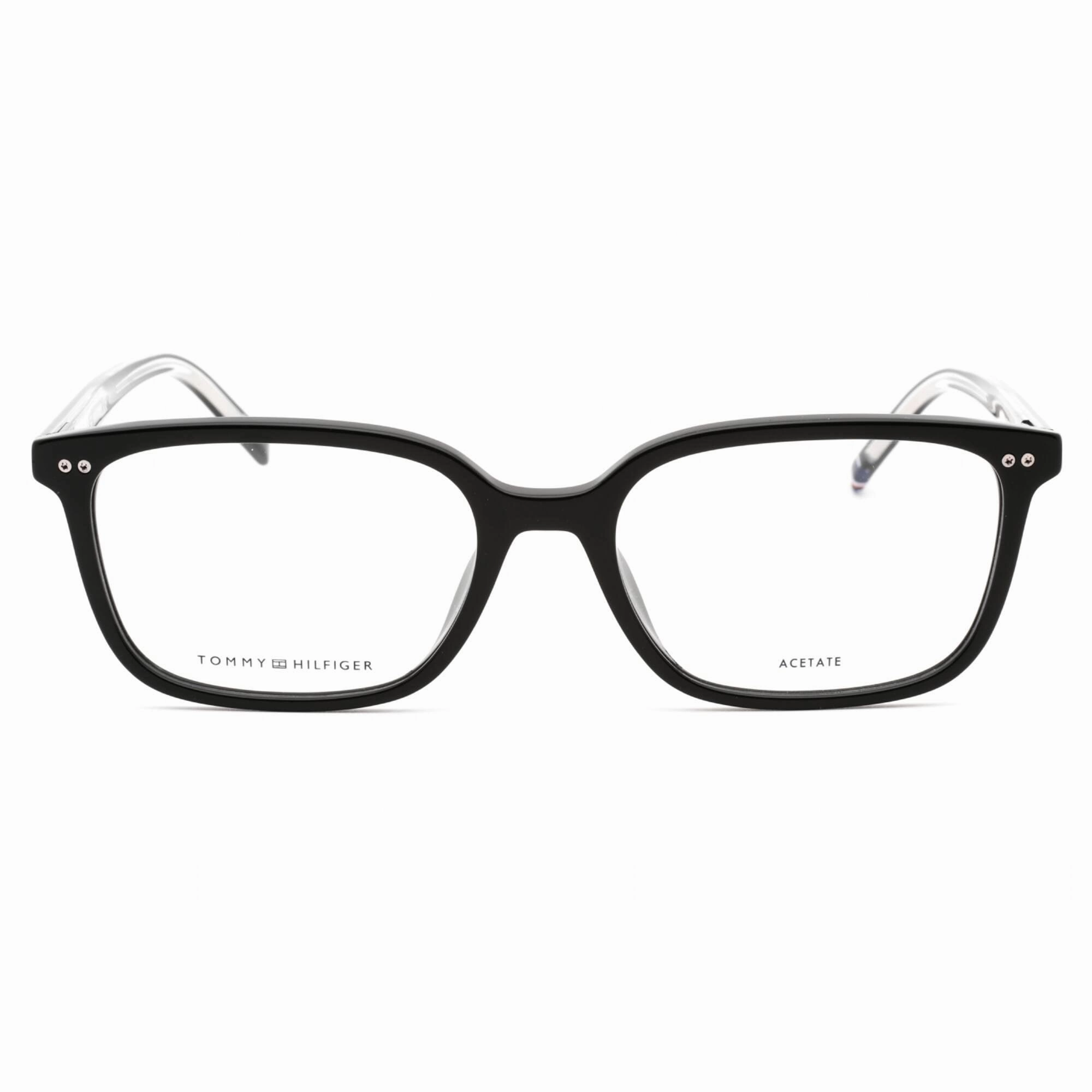 Tommy Hilfiger Men's Eyeglasses - Black Full Rim Rectangular Frame | TH 1870/F 0807 00