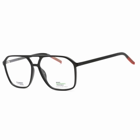 Tommy Hilfiger Men's Eyeglasses - Black Plastic Full Rim | TJ 0009 0807 00