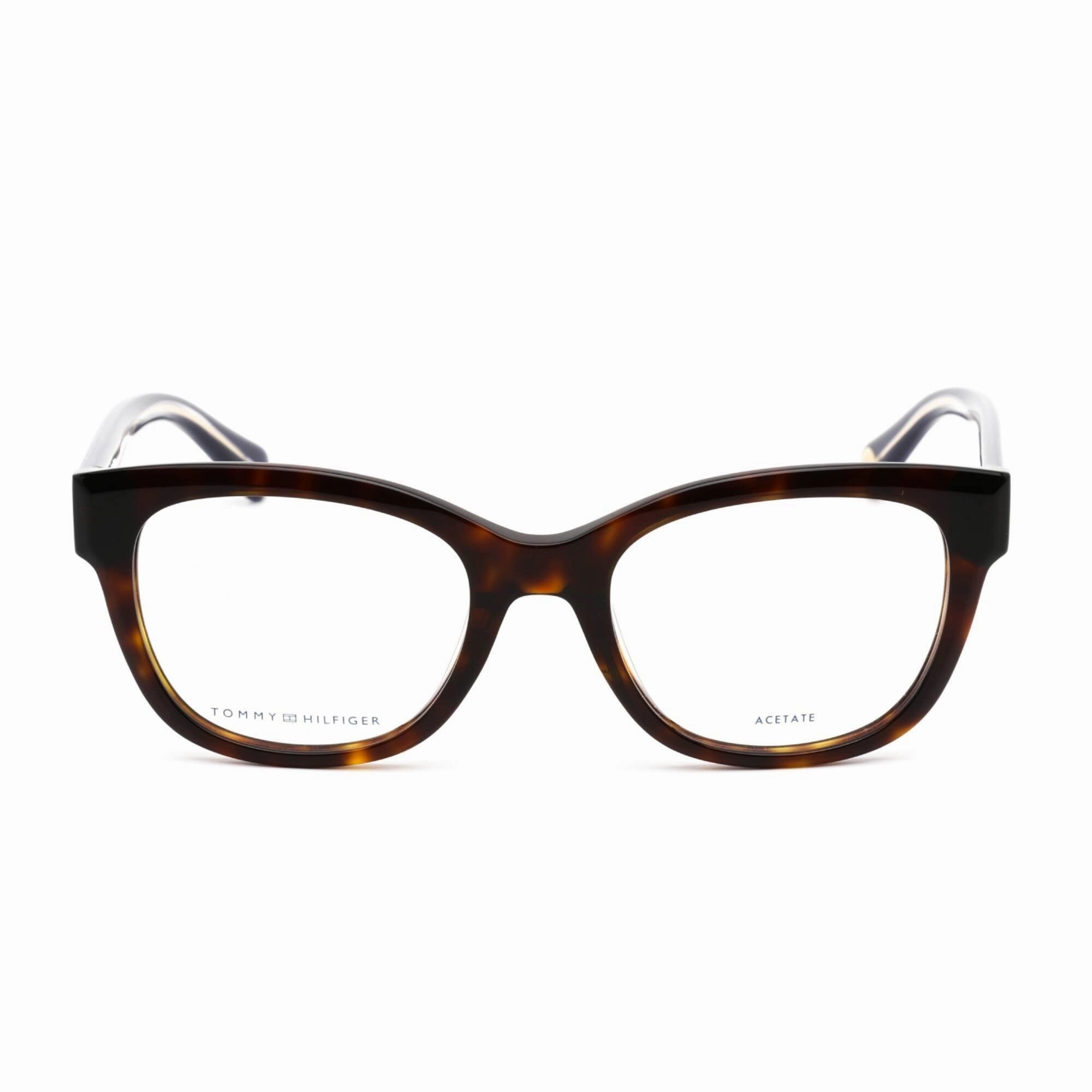 Tommy Hilfiger Men's Eyeglasses - Clear Lens Havana Plastic Frame | TH 1864 0086 00