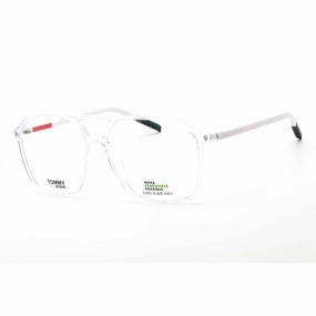 Tommy Hilfiger Men's Eyeglasses - Crystal Plastic Rectangular Frame | TJ 0009 0900 00