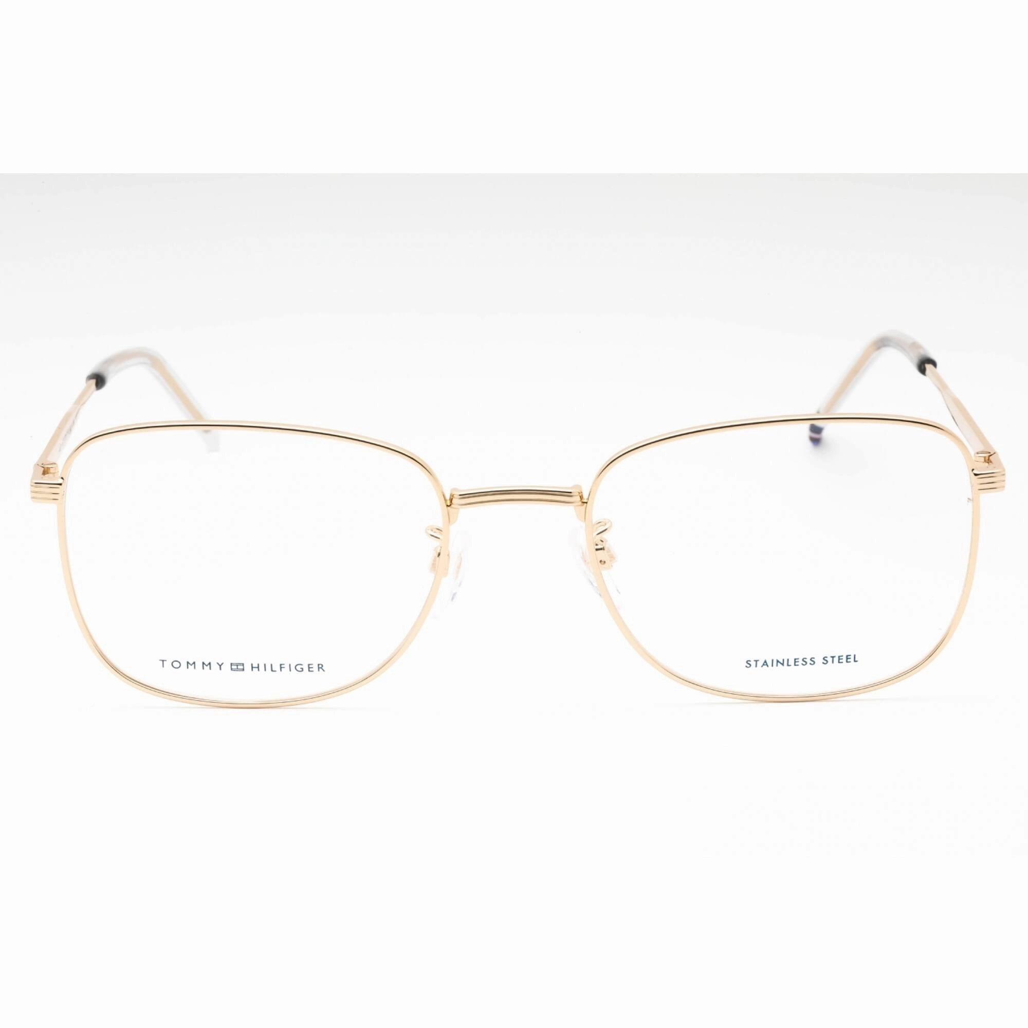Tommy Hilfiger Men's Eyeglasses - Gold Metal Square Full Rim Frame | TH 2061/F 0J5G 00