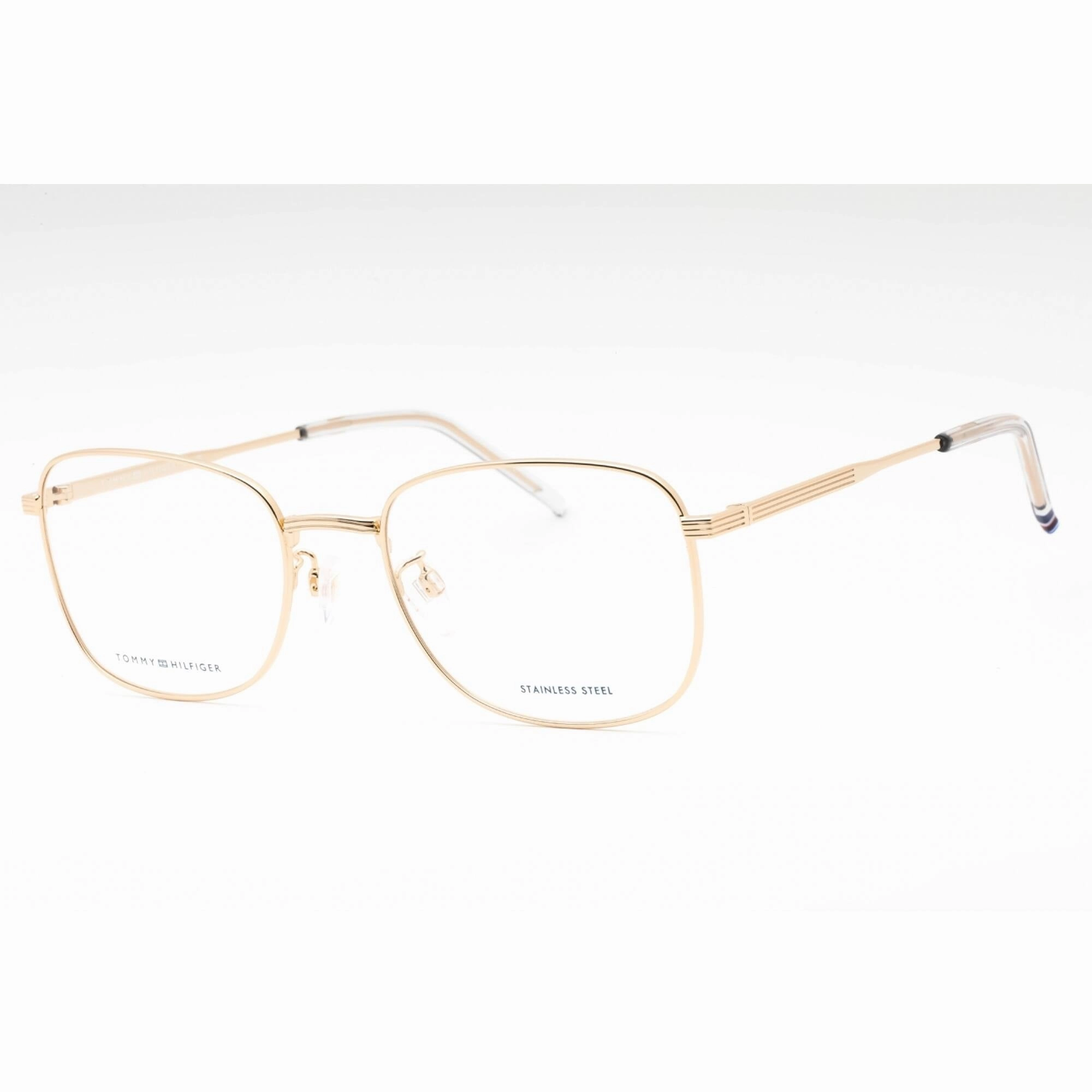 Tommy Hilfiger Men's Eyeglasses - Gold Metal Square Full Rim Frame | TH 2061/F 0J5G 00