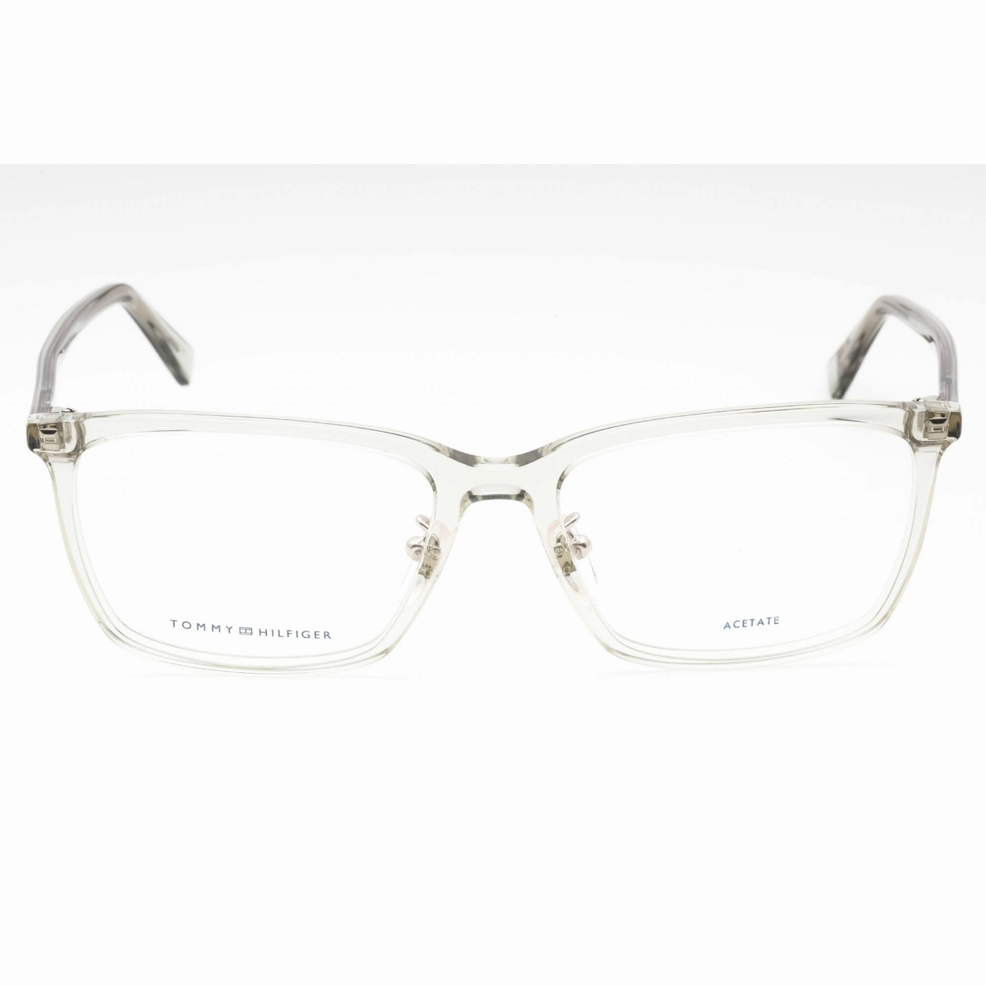 Tommy Hilfiger Men's Eyeglasses - Grey Plastic Rectangular Frame | TH 2015/F 0KB7 00
