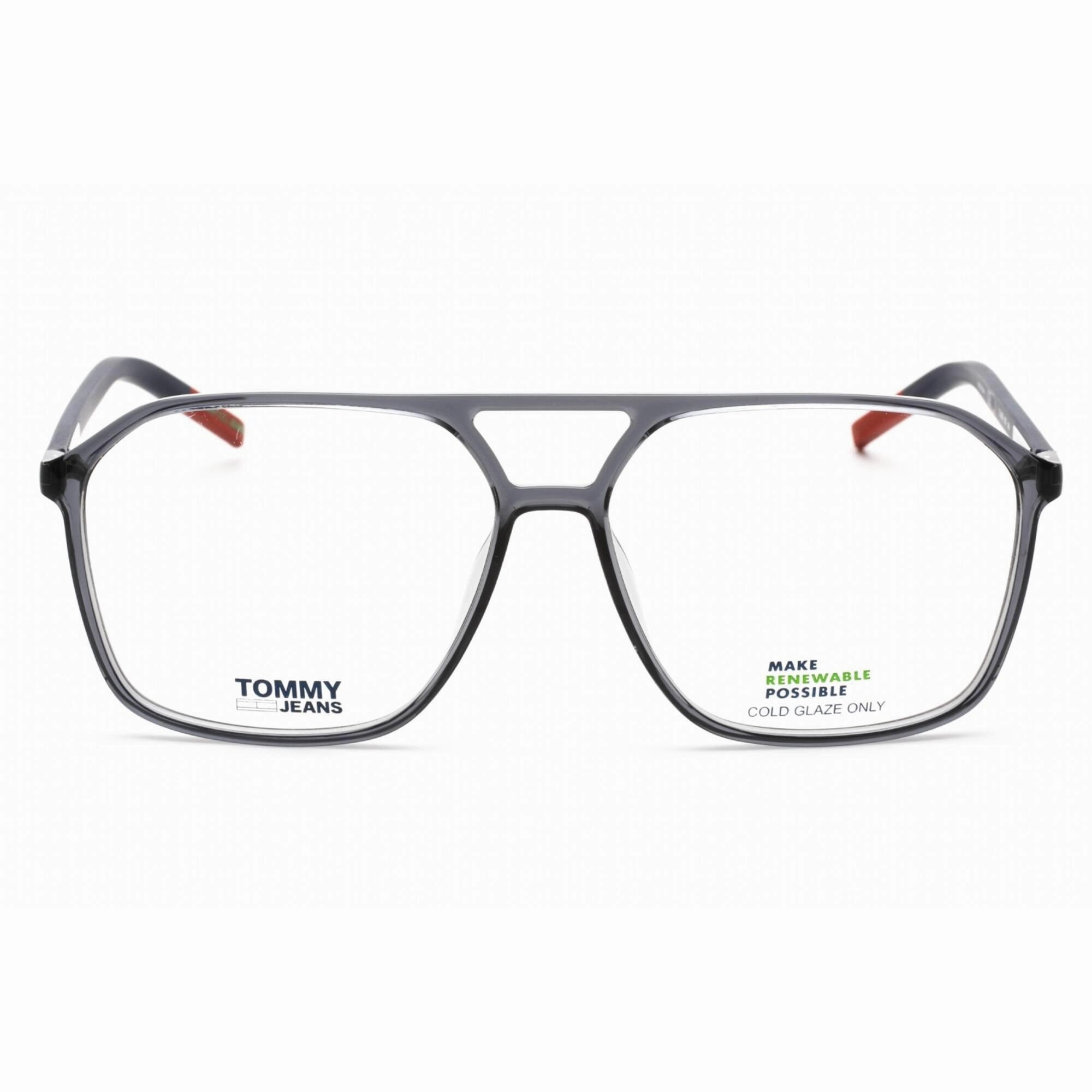 Tommy Hilfiger Men's Eyeglasses - Grey Plastic Rectangular Frame | TJ 0009 0KB7 00