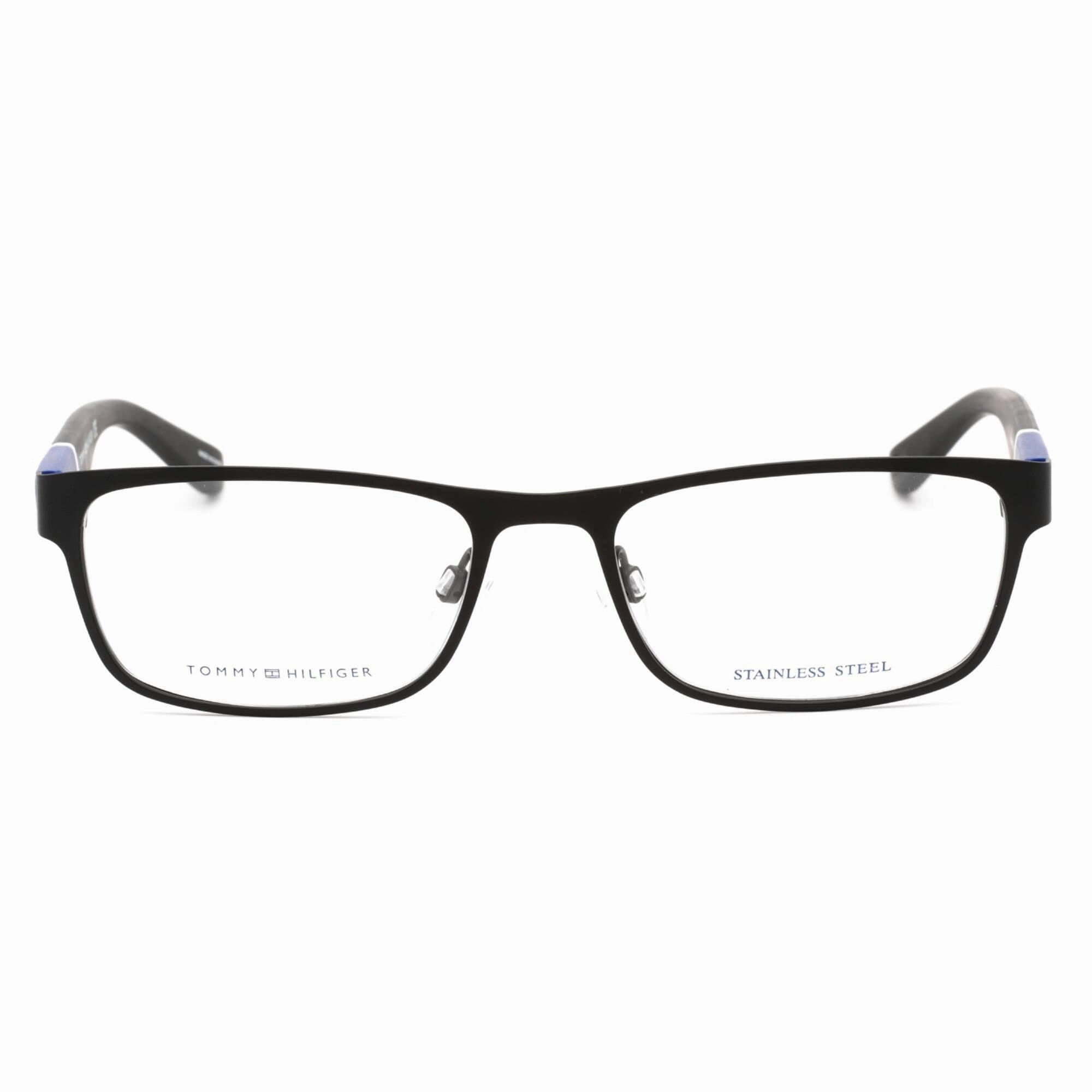 Tommy Hilfiger Men's Eyeglasses - Matte Black Rectangular Frame | Th 1284 0FO3 00