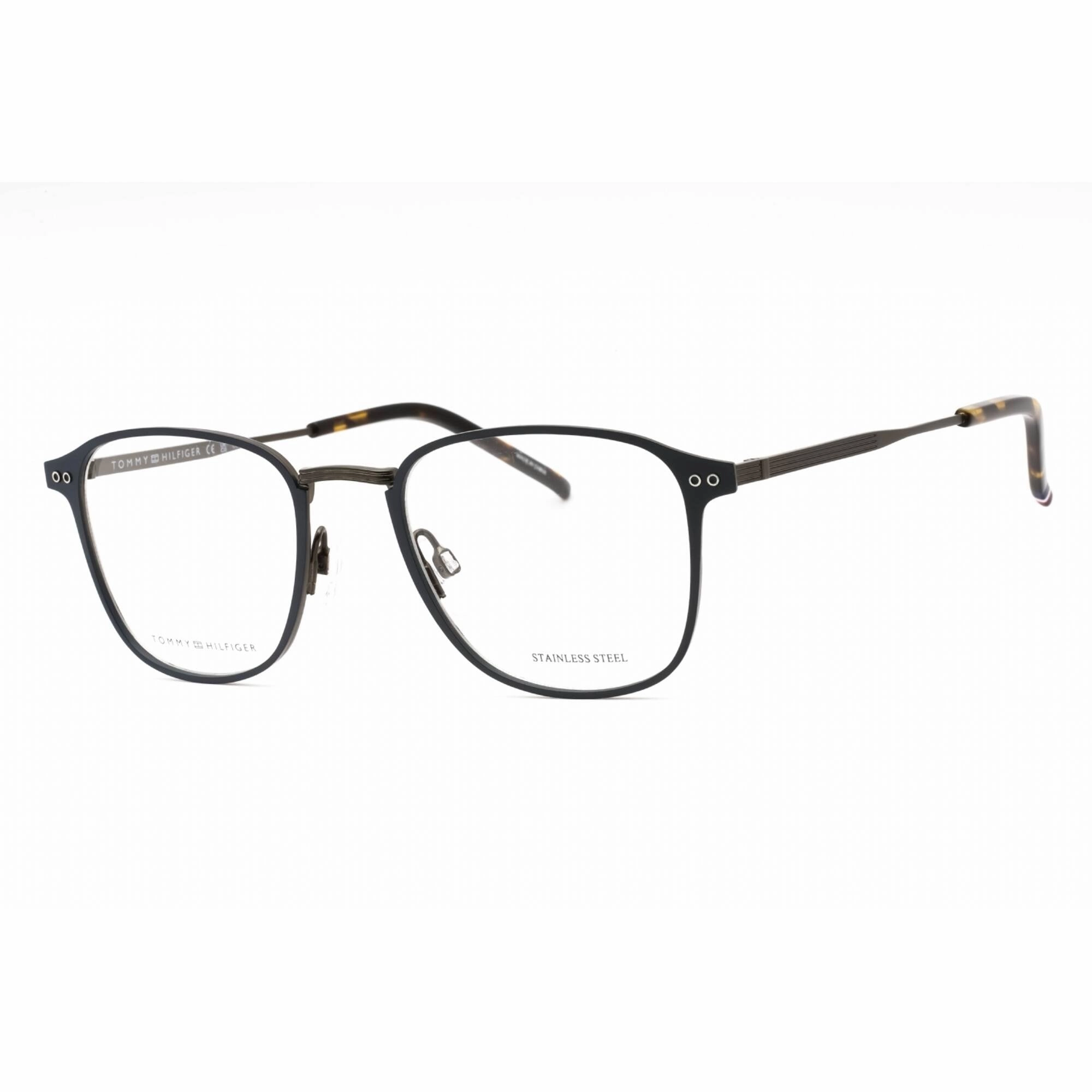 Tommy Hilfiger Men's Eyeglasses - Matte Blue Metal Square Frame | TH 2028 0FLL 00