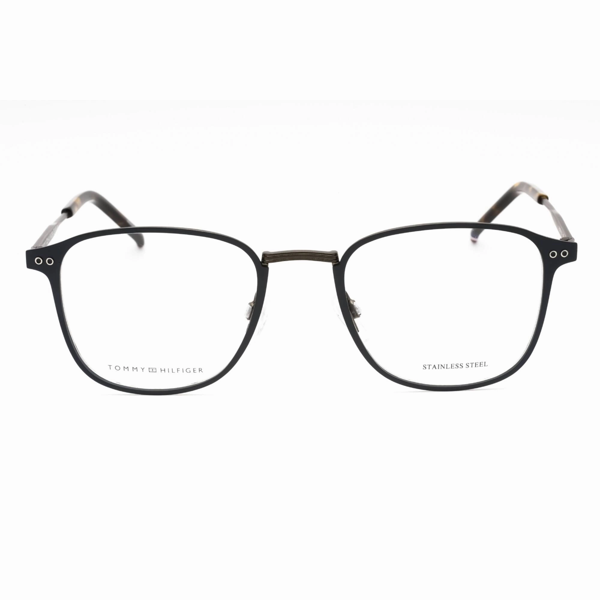 Tommy Hilfiger Men's Eyeglasses - Matte Blue Metal Square Frame | TH 2028 0FLL 00