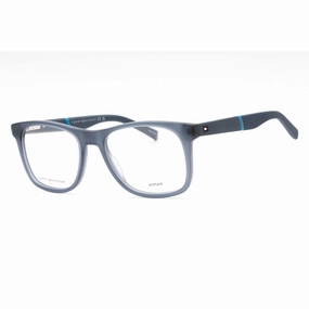Tommy Hilfiger Men's Eyeglasses - Matte Blue Plastic Square Frame | TH 2046 0IPQ 00