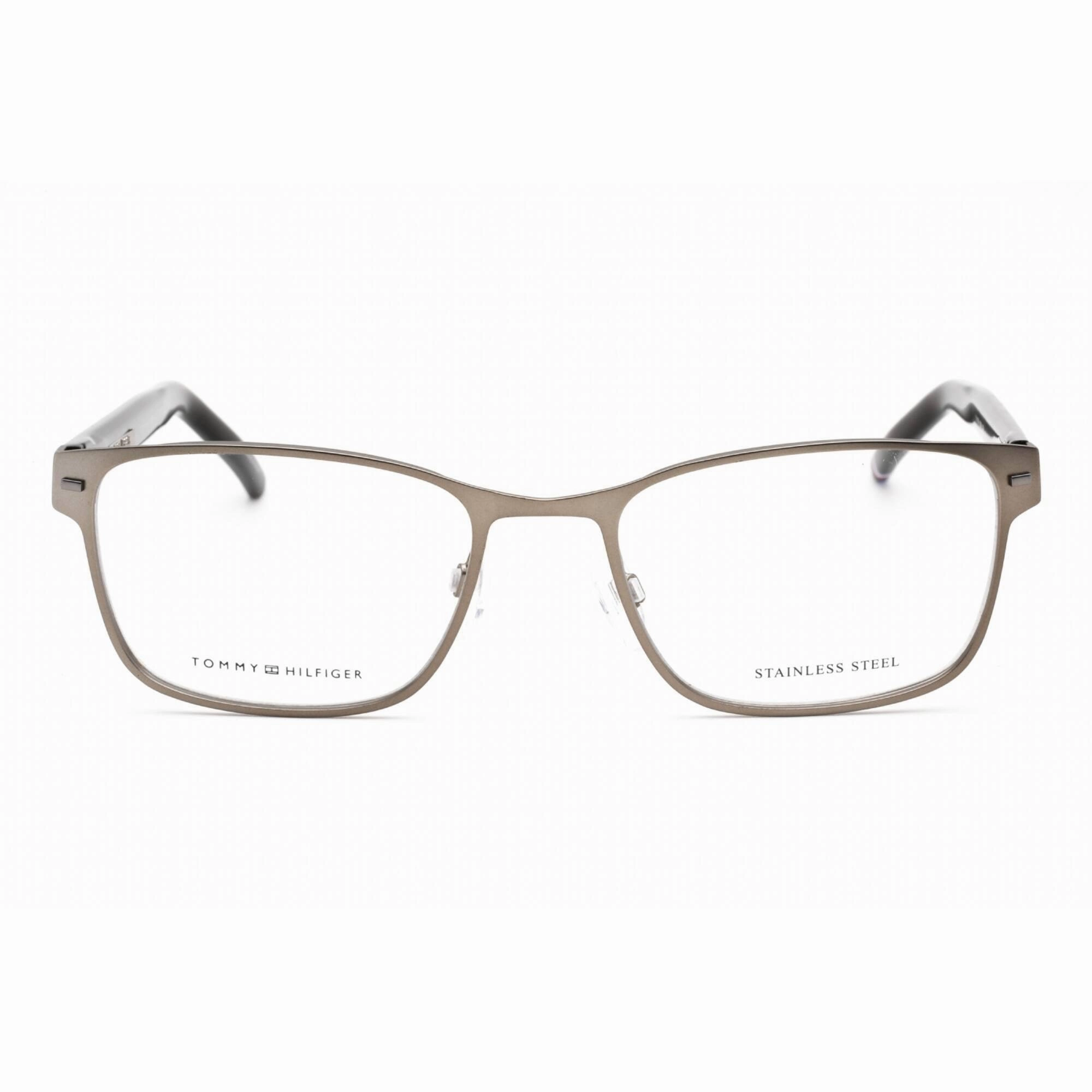 Tommy Hilfiger Men's Eyeglasses - Matte Dark Ruthenium Metal Frame | TH 1769 0R80 00
