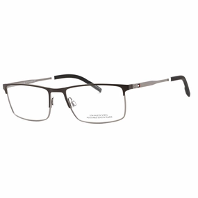 Tommy Hilfiger Men's Eyeglasses - Matte Dark Ruthenium Metal Frame | TH 1843 0XCB 00
