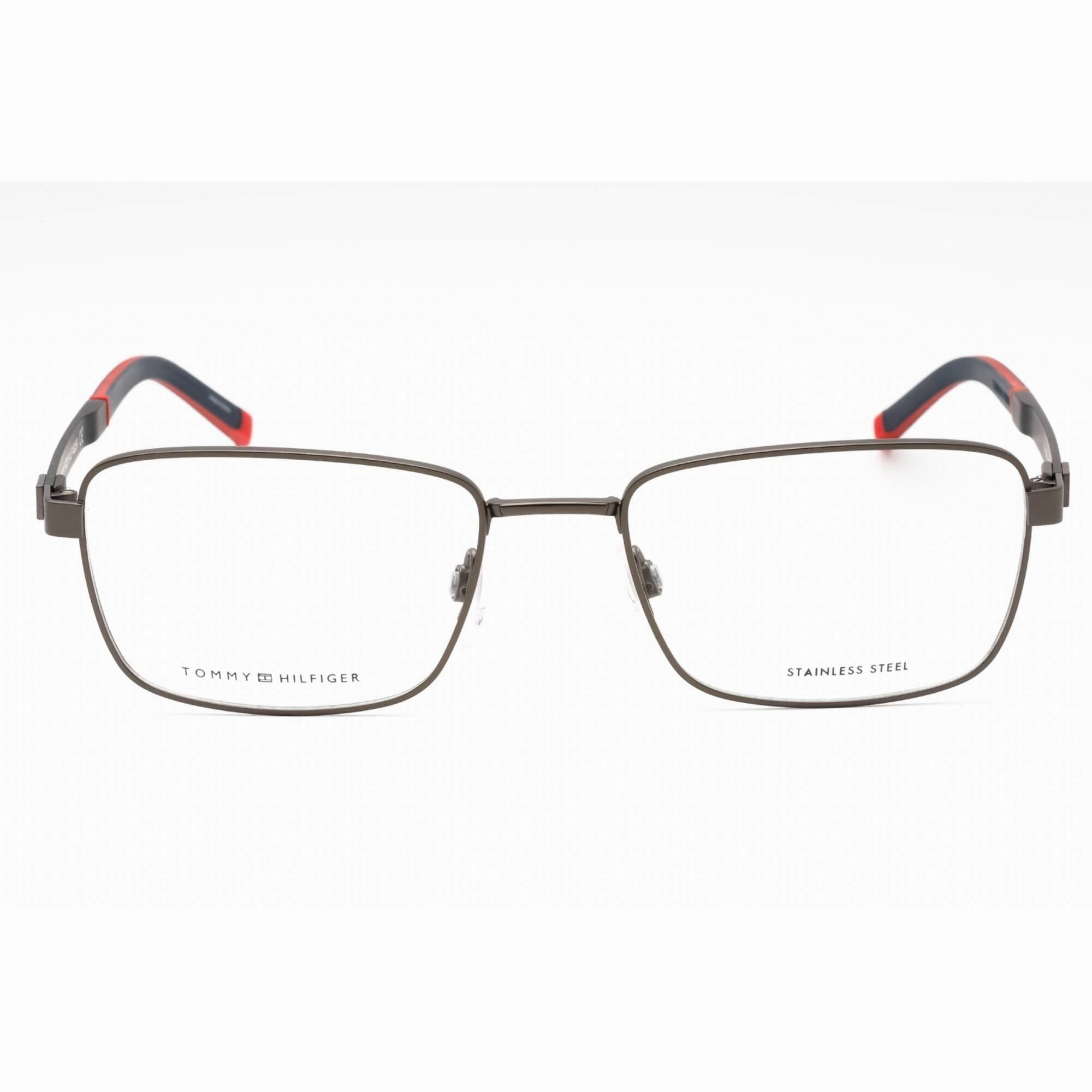 Tommy Hilfiger Men's Eyeglasses - Matte Dark Ruthenium Metal Frame | TH 1946 0R80 00