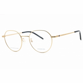 Tommy Hilfiger Men's Eyeglasses - Matte Gold Metal Round Frame | TH 1930/F 0AOZ 00