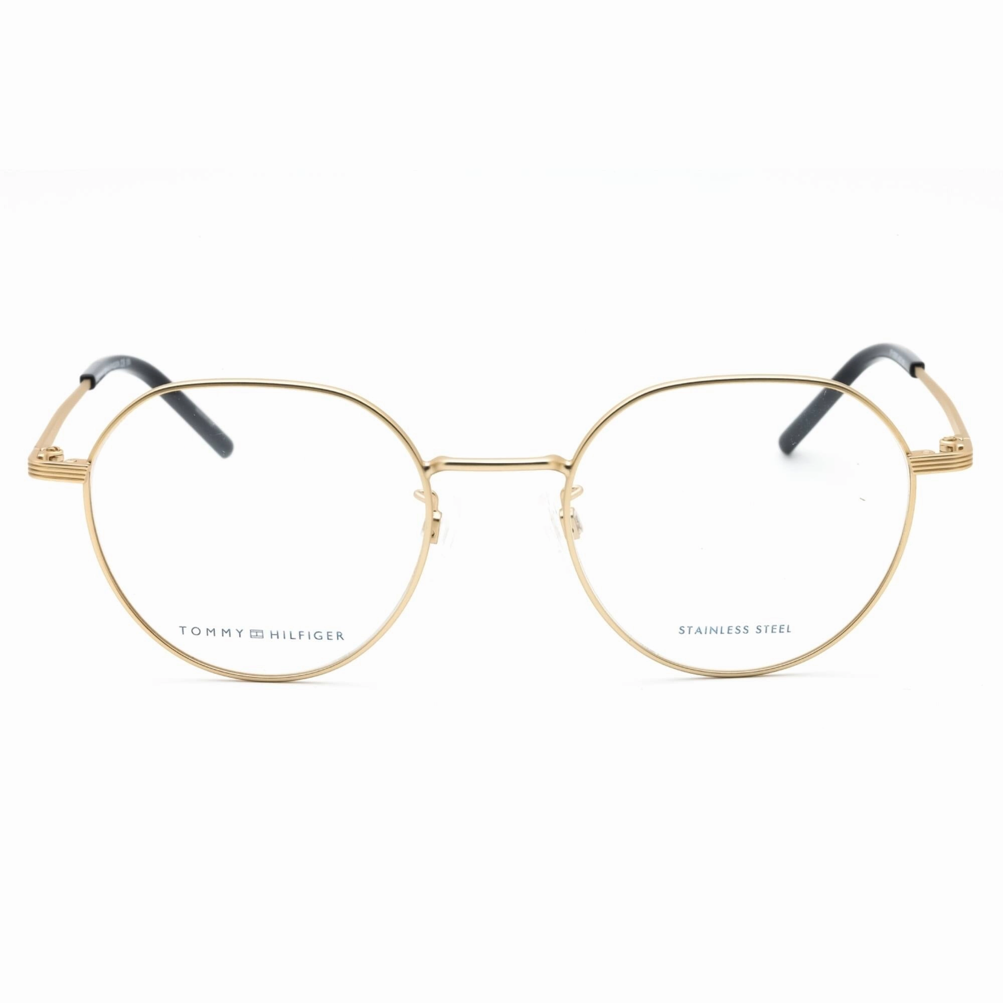 Tommy Hilfiger Men's Eyeglasses - Matte Gold Metal Round Frame | TH 1930/F 0AOZ 00