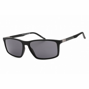 Tommy Hilfiger Men's Sunglasses - Black Rectangular Plastic Frame | TH 1650/S 0807 IR