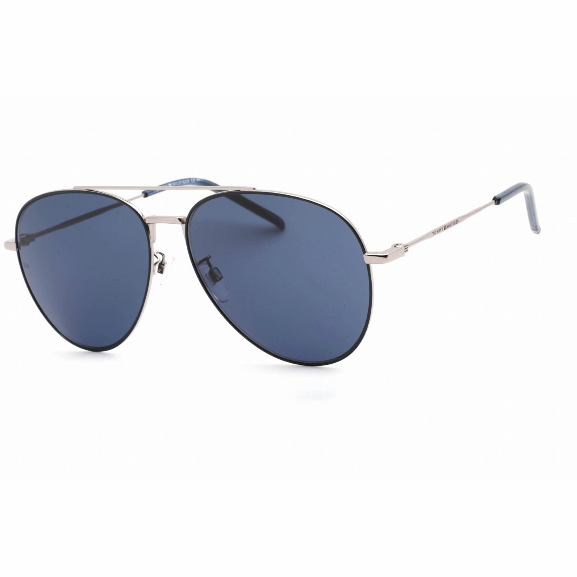 Tommy Hilfiger Men's Sunglasses - Blue Ruthenium Aviator Frame | TH 1896/F/S 0KU0 KU