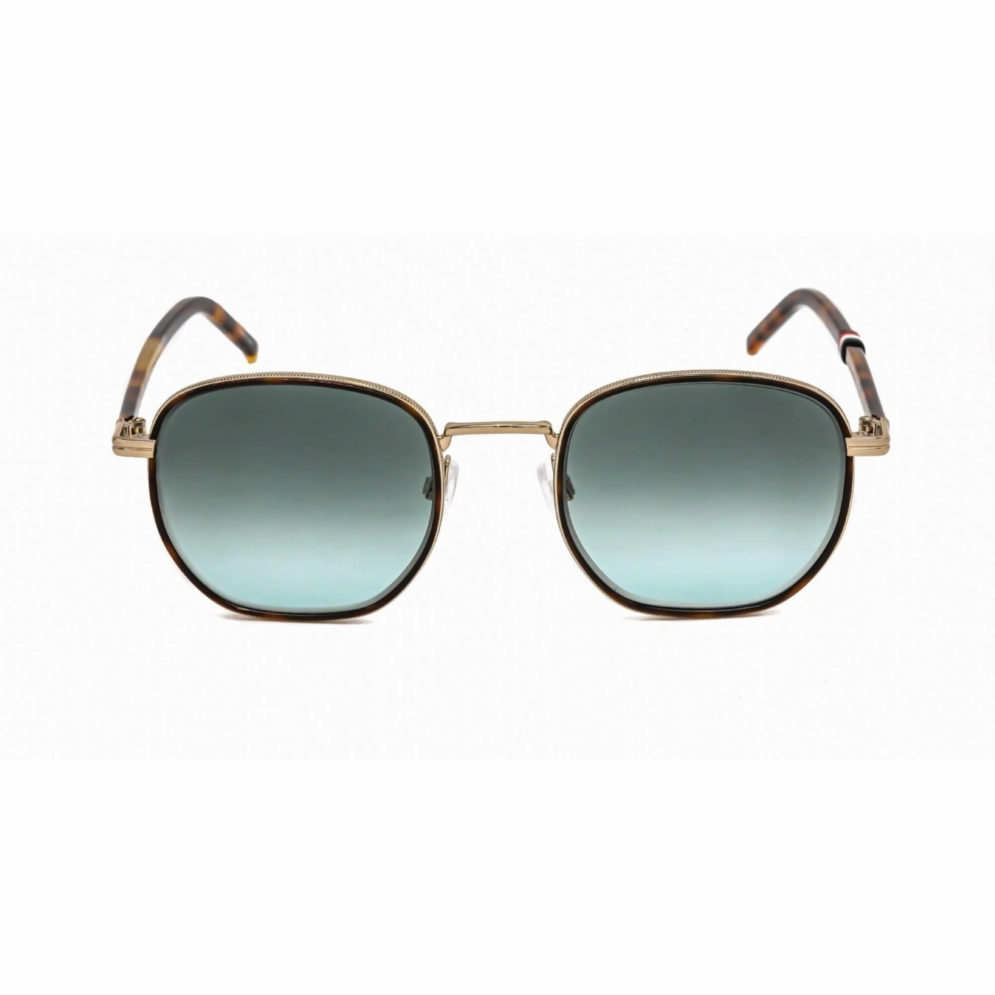Tommy Hilfiger Men's Sunglasses - Gold Metal Frame Green Aqua Lens | TH 1672/S 0J5G EQ