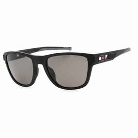 Tommy Hilfiger Men's Sunglasses - Grey Lens Matte Black Frame | TH 1951/S 0003 M9