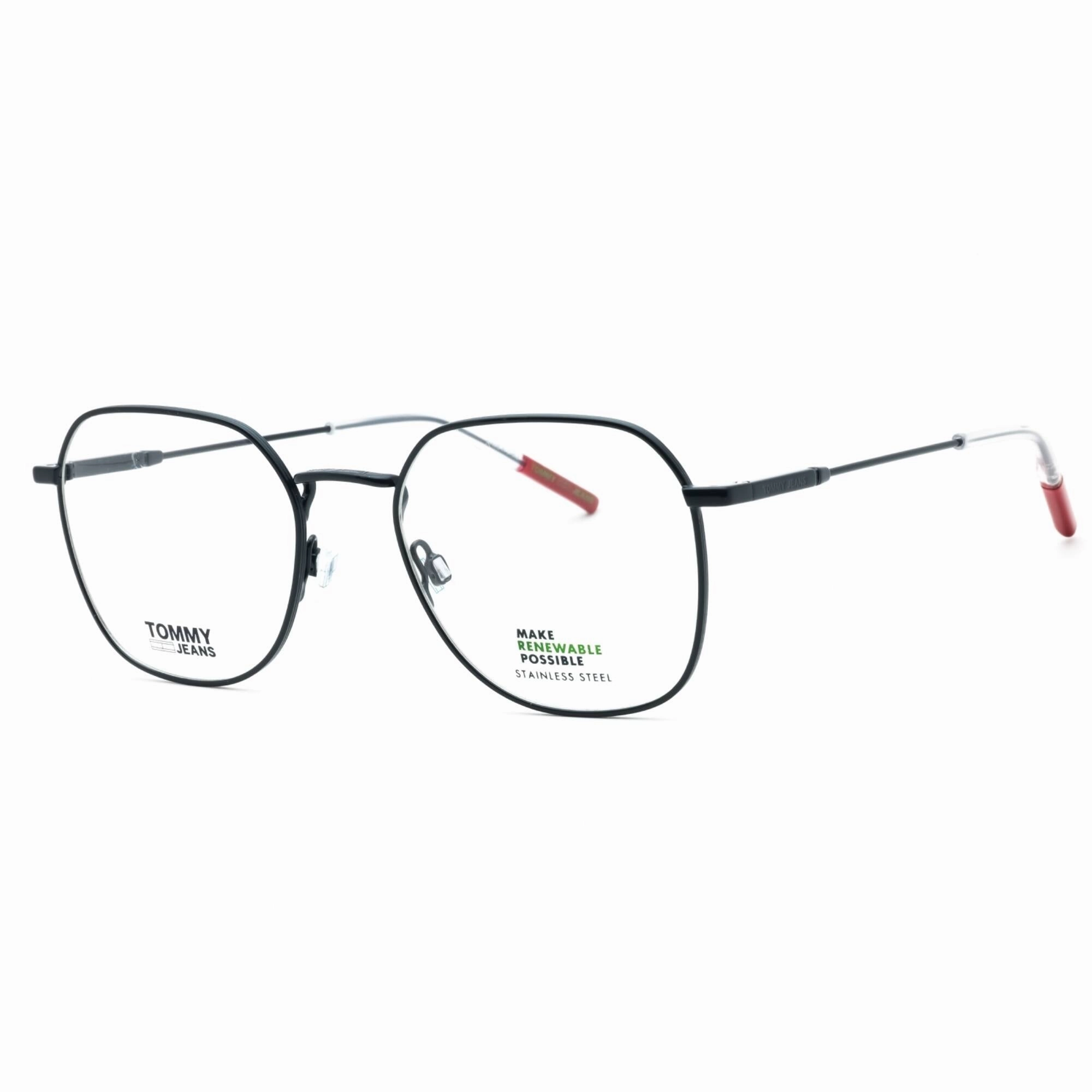 Tommy Hilfiger Unisex Eyeglasses - Blue Metal Square Full Rim Frame | TJ 0091 0PJP 00