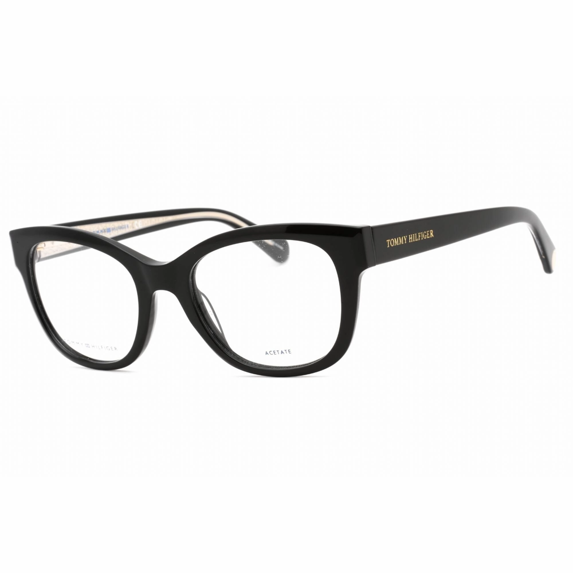 Tommy Hilfiger Women's Eyeglasses - Black Full Rim Rectangular Frame | TH 1864 0807 00
