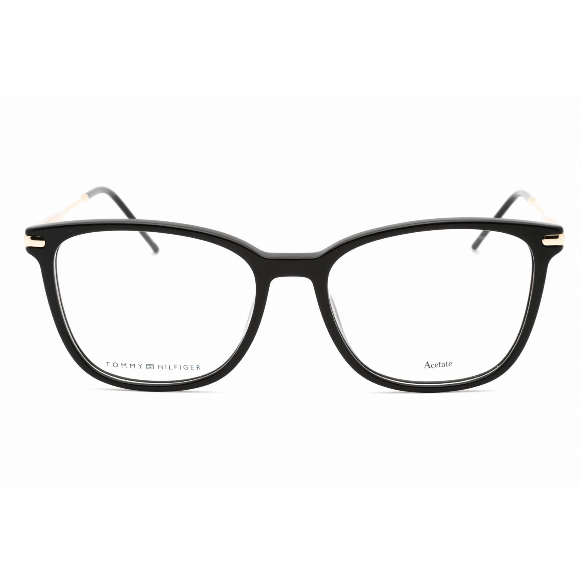 Tommy Hilfiger Women's Eyeglasses - Black Plastic Rectangular Frame | TH 1708 807