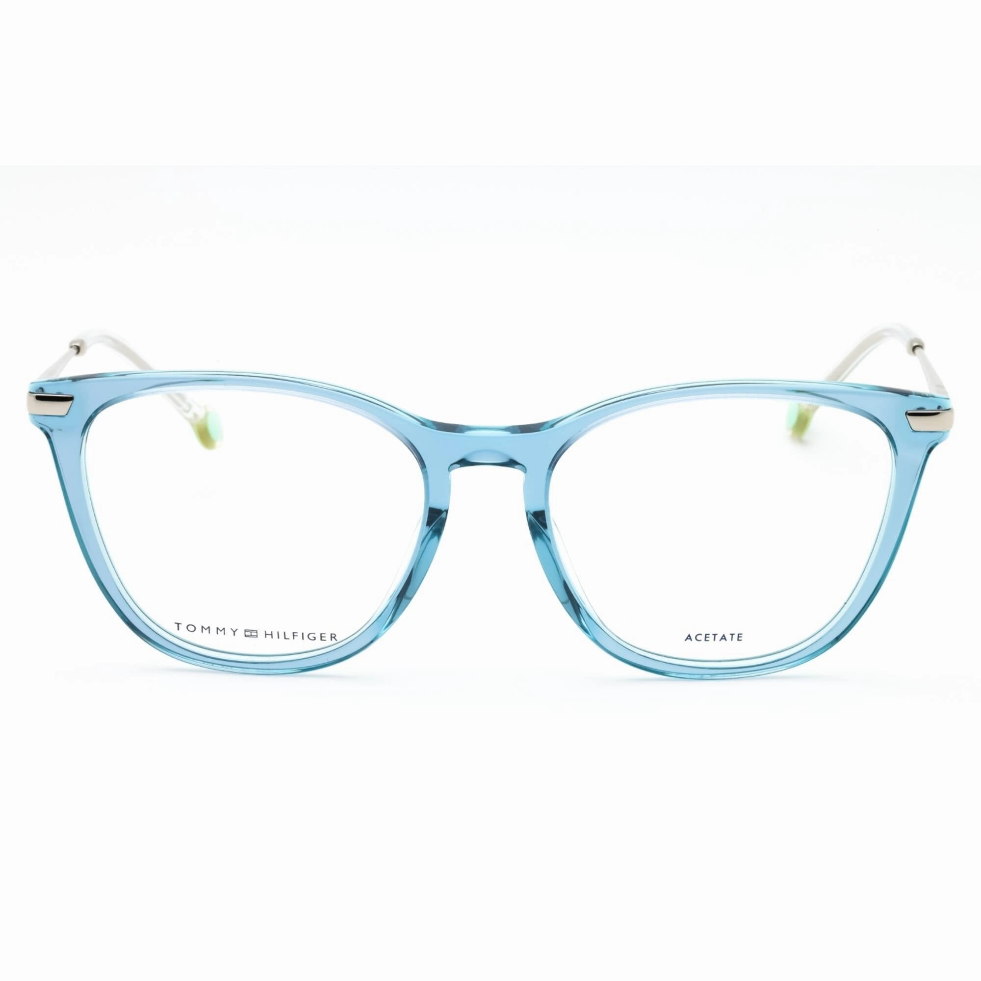 Tommy Hilfiger Women's Eyeglasses - Blue Plastic Cat Eye Full Rim | TH 1881 0PJP 00