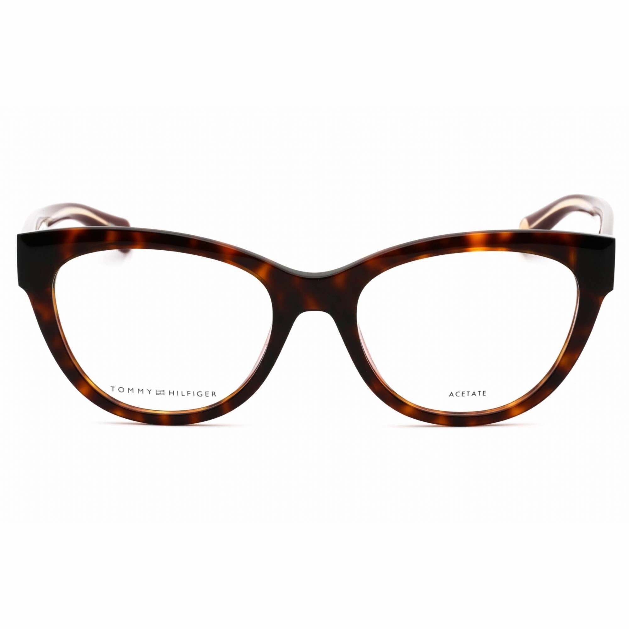 Tommy Hilfiger Women's Eyeglasses - Havana Cat Eye Full Rim Frame | TH 1863 0086 00