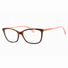 Tommy Hilfiger Women's Eyeglasses - Havana Turquoise Peach Plastic | Th 1318 0VN4 00