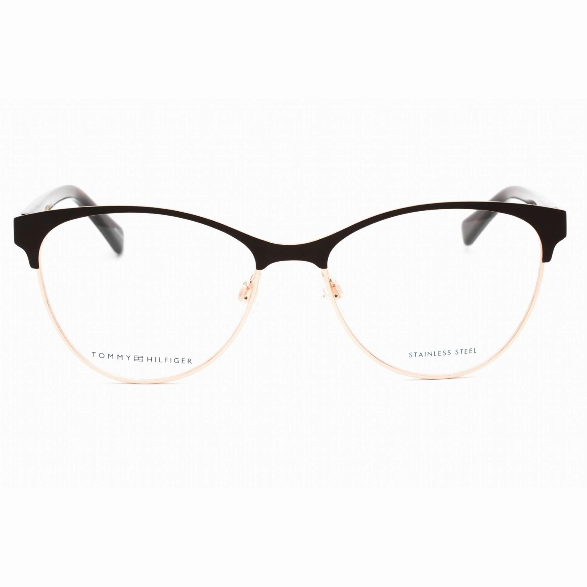 Tommy Hilfiger Women's Eyeglasses - Matte Brown Gold Full Rim Frame | TH 1886 0UFM 00