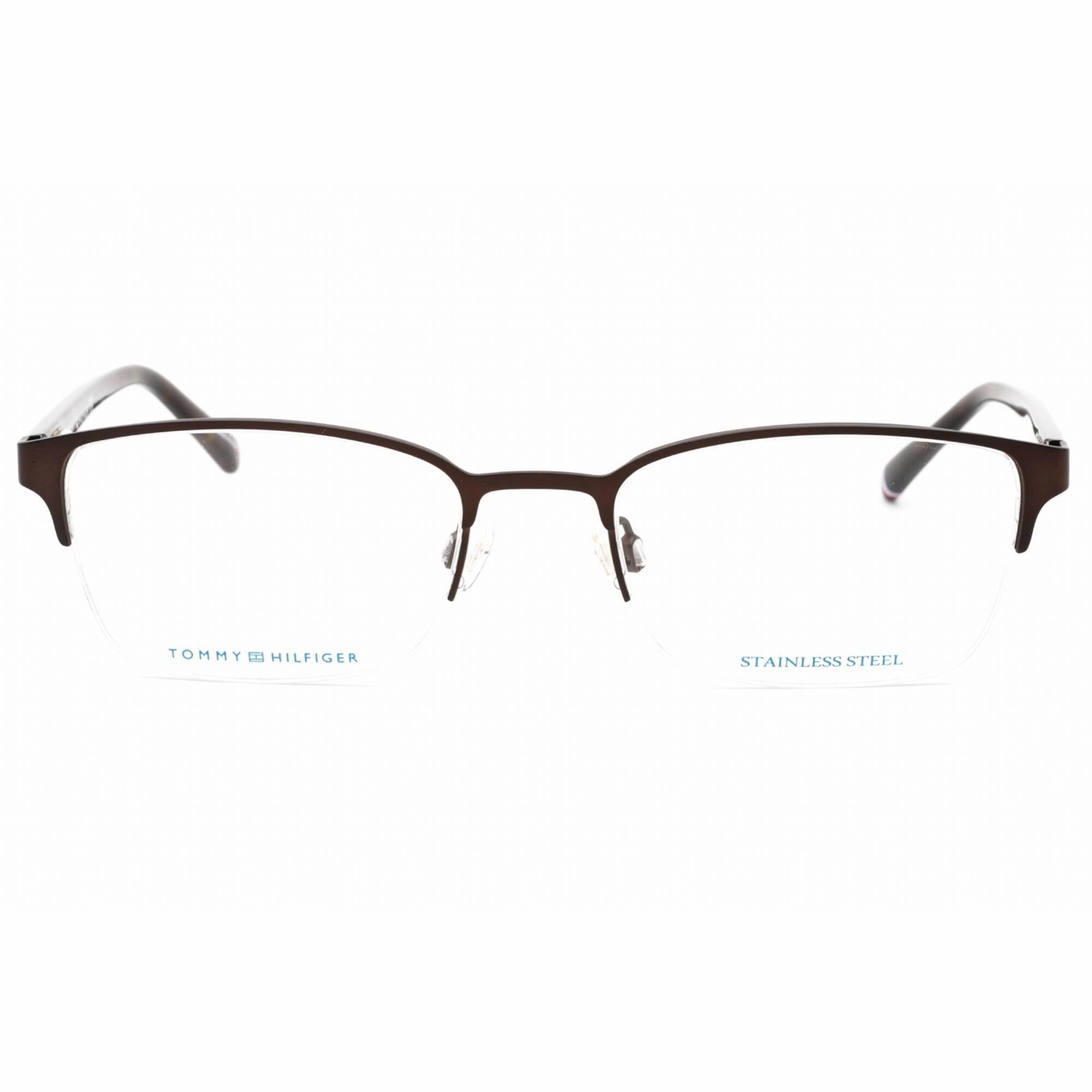 Tommy Hilfiger Women's Eyeglasses - Matte Brown Rectangular Frame | TH 1748 0YZ4 00