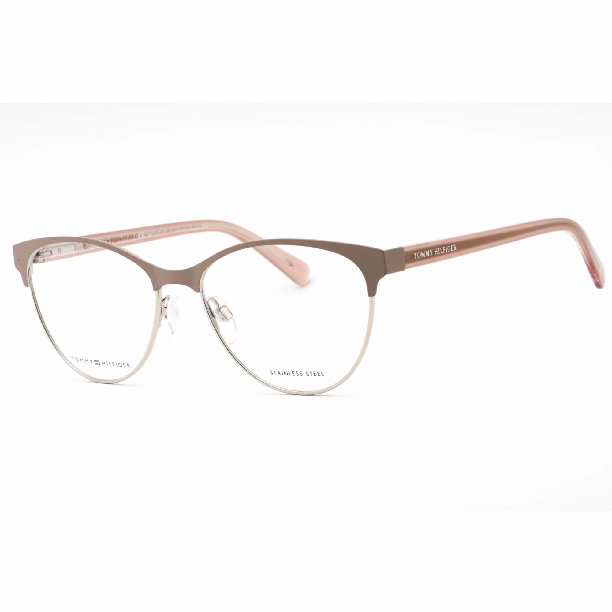 Tommy Hilfiger Women's Eyeglasses - Matte Nude Metal Cat Eye Frame | TH 1886 0V1V 00