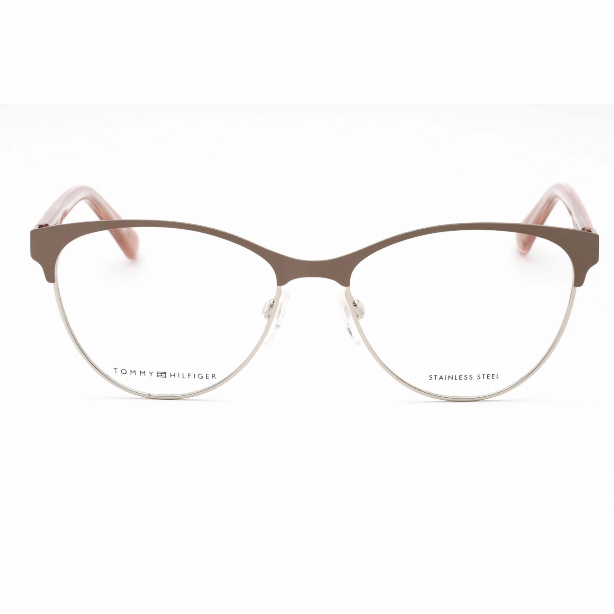 Tommy Hilfiger Women's Eyeglasses - Matte Nude Metal Cat Eye Frame | TH 1886 0V1V 00