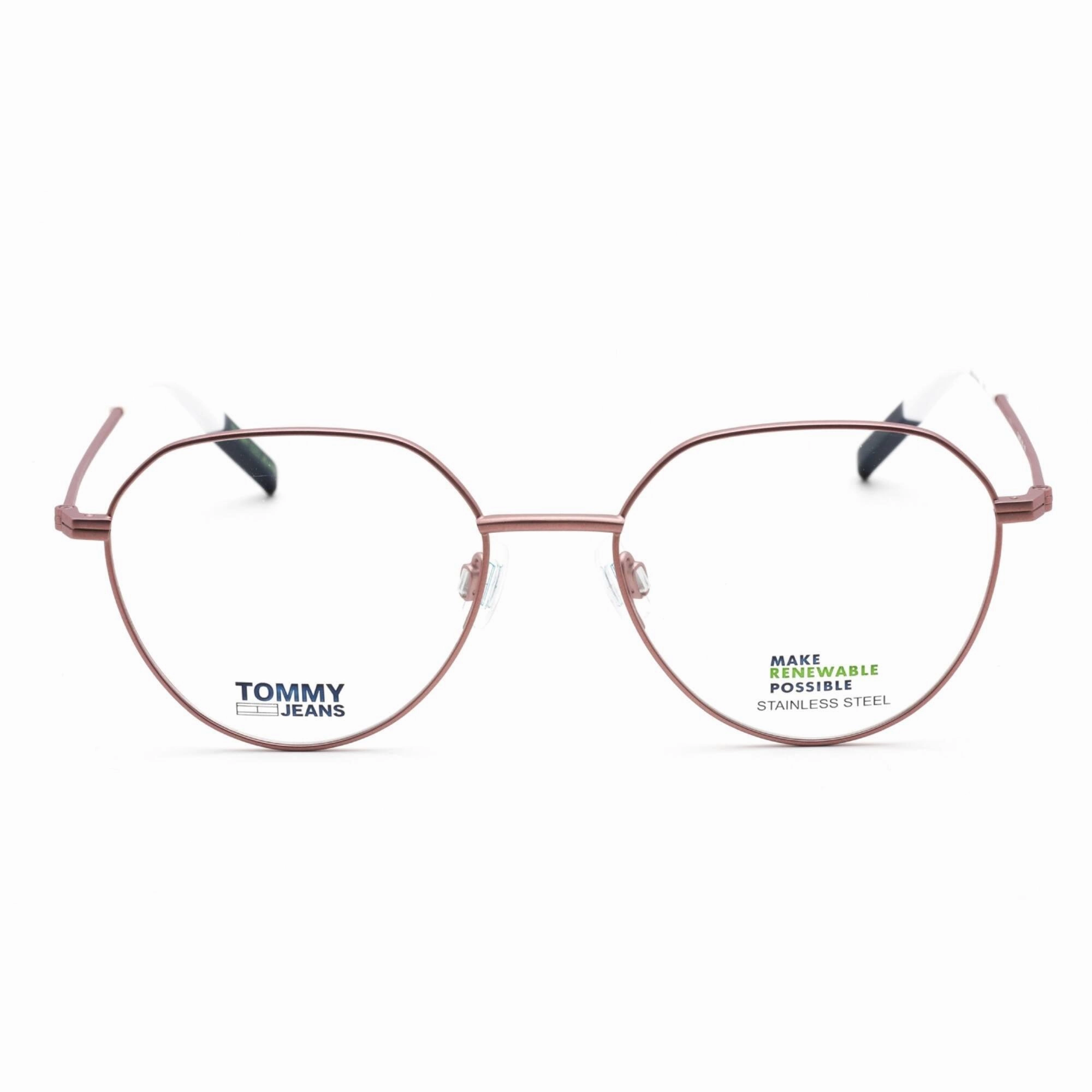 Tommy Hilfiger Women's Eyeglasses - Matte Pink Metal Round Frame | TJ 0015 08KJ 00