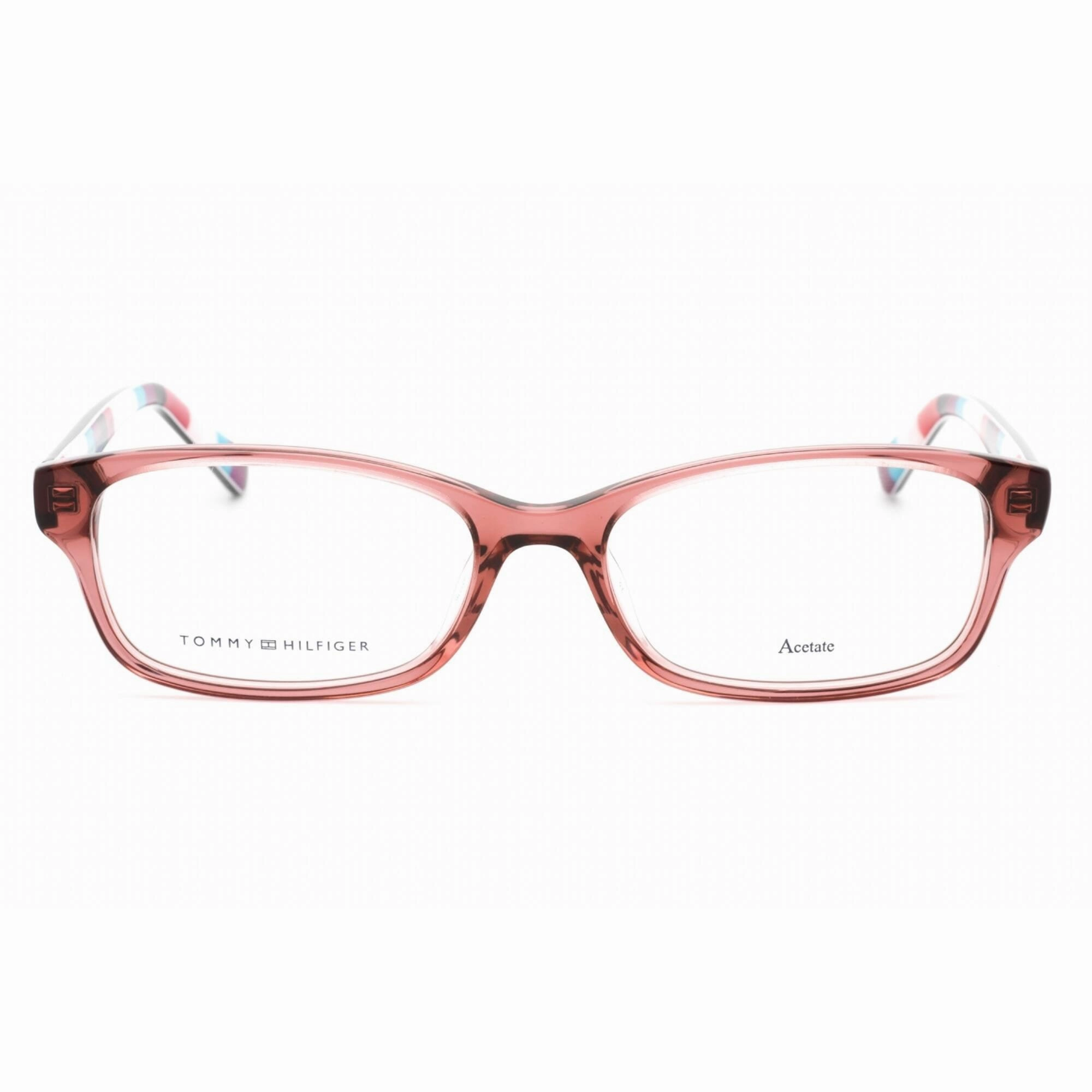 Tommy Hilfiger Women's Eyeglasses - Pink Full Rim Rectangular Frame | TH 1685 035J 00