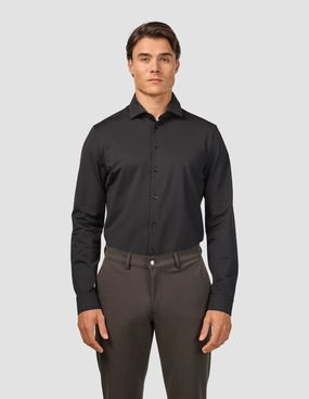 Travel Shirt Black Slim
