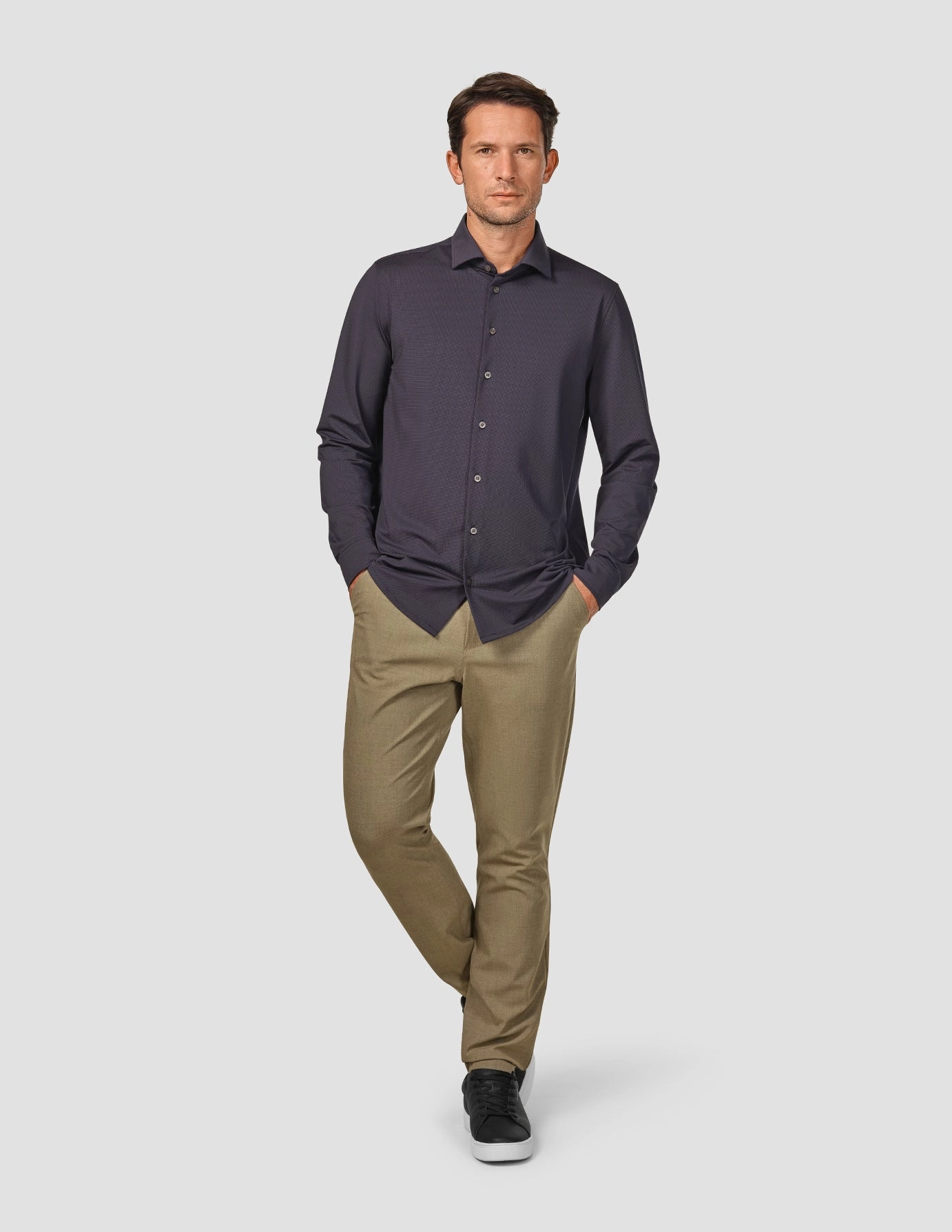 Travel Shirt Dark Navy Regular