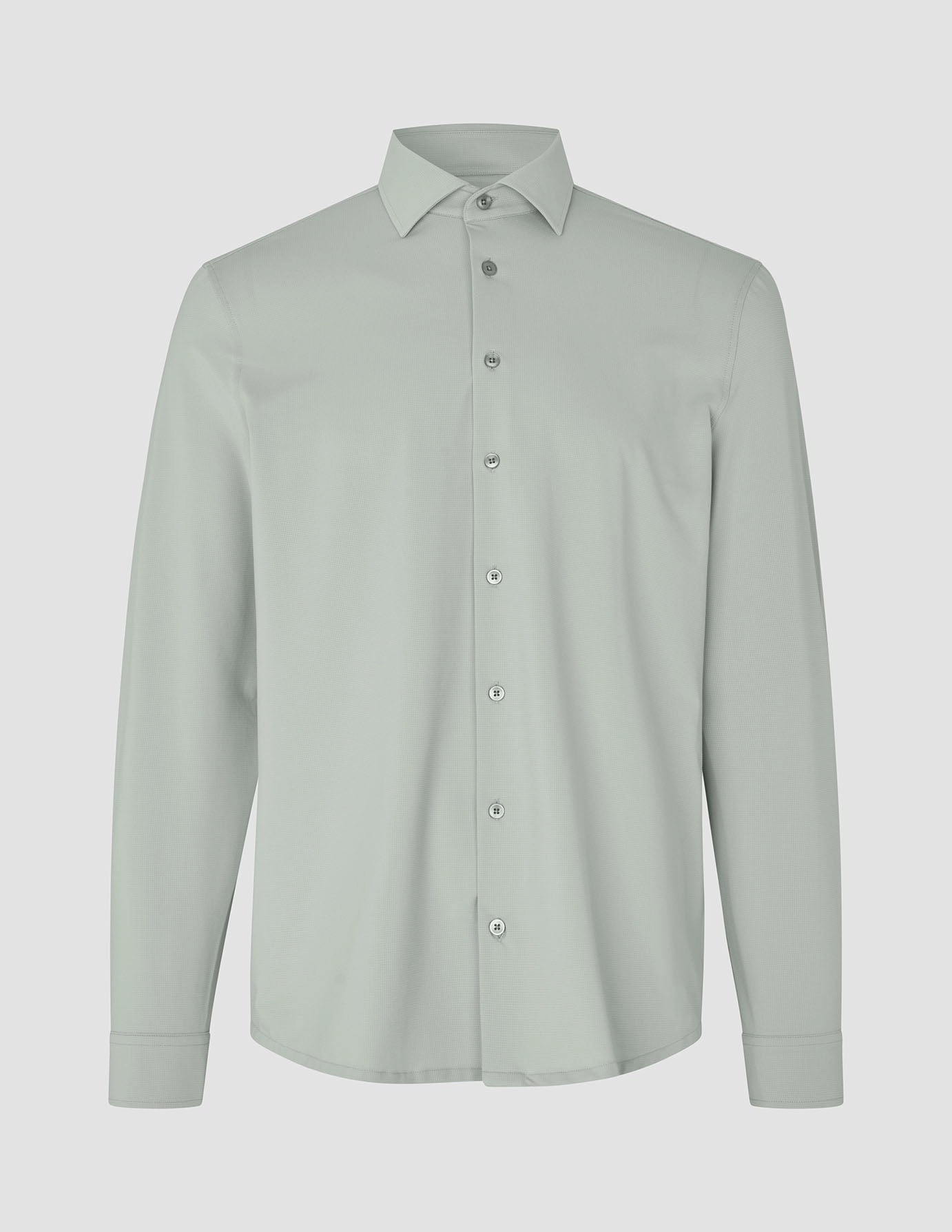 Travel Shirt Mint Grey Regular