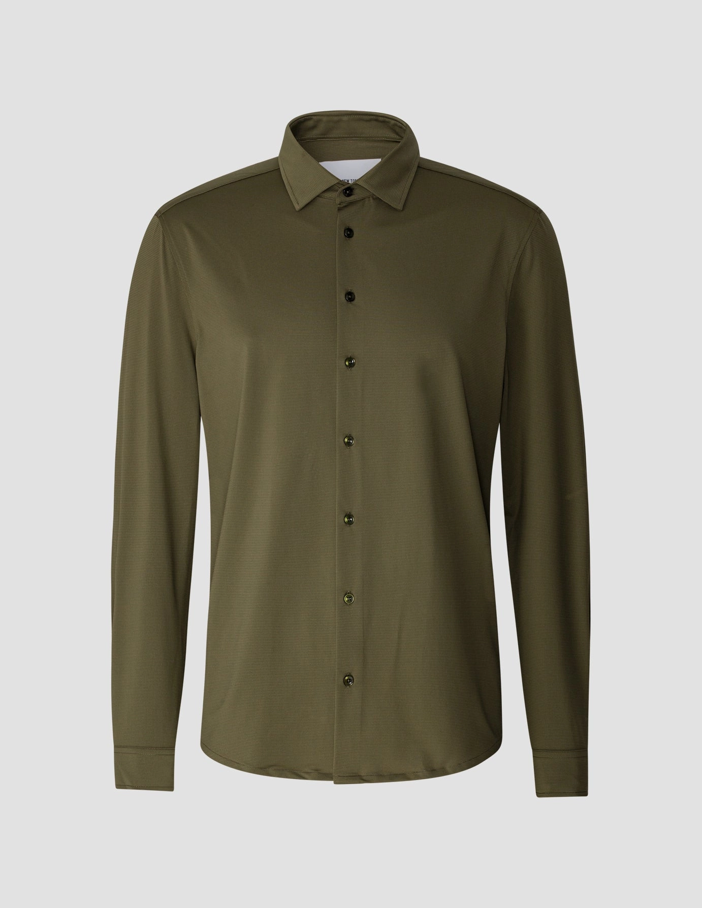 Travel Shirt Remote Green Slim