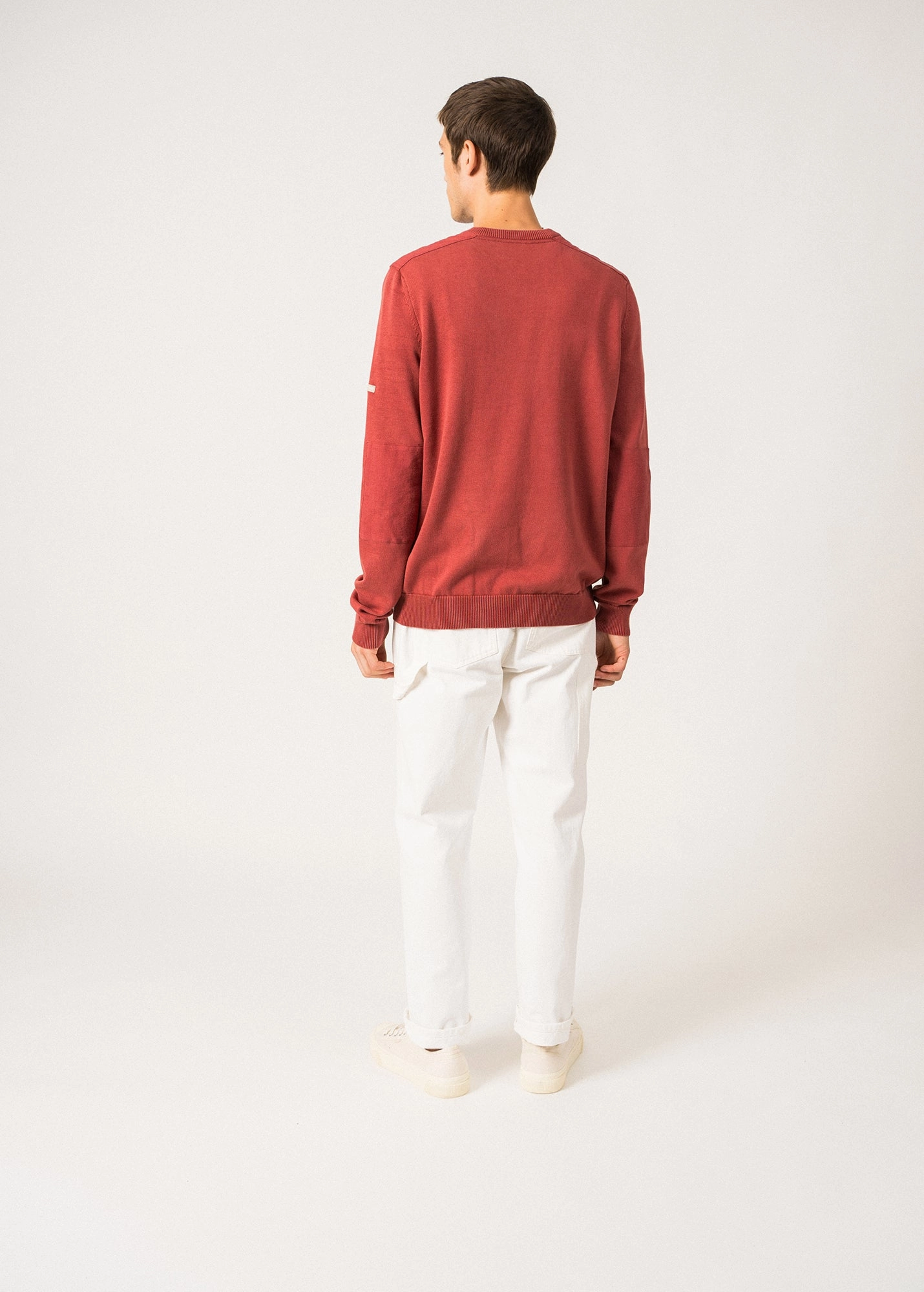 TREVISE - Lightweight Cotton Sweater for Men (TERRACOTTA)